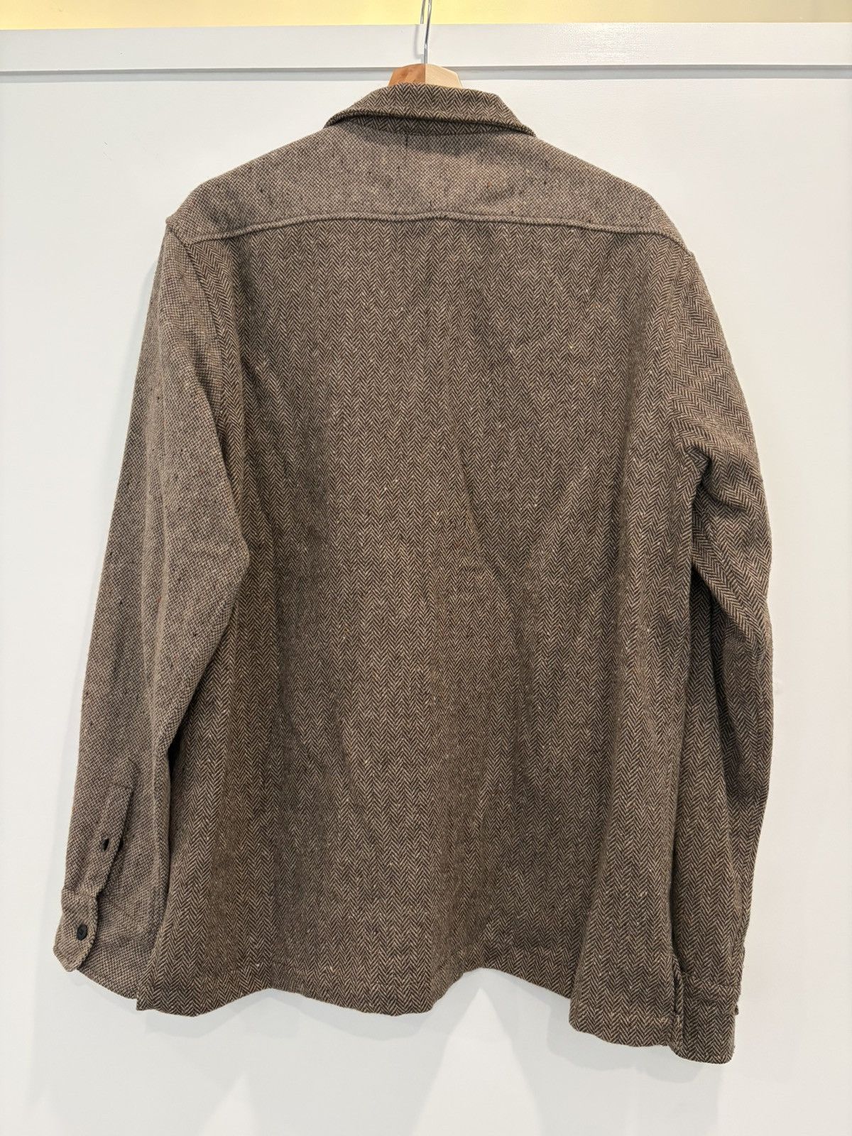 3sixteen 3Sixteen mismatched wool tweed shirt Size US XL / EU 56 / 4 - 2 Thumbnail