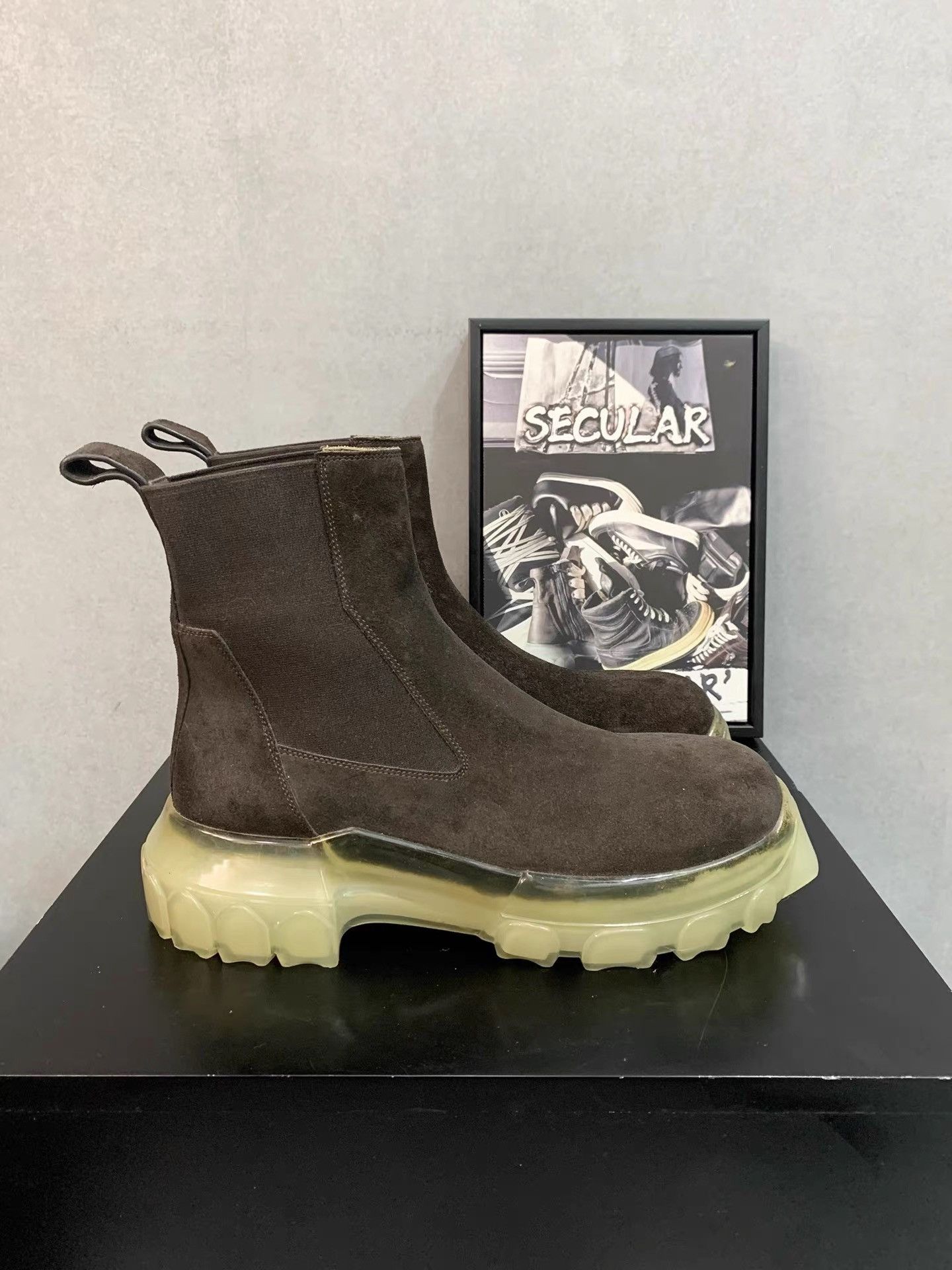 Rick Owens Rick Owens Tractor Sole Chelsea Boot K34 Size US 8 / EU 41 - 2 Thumbnail