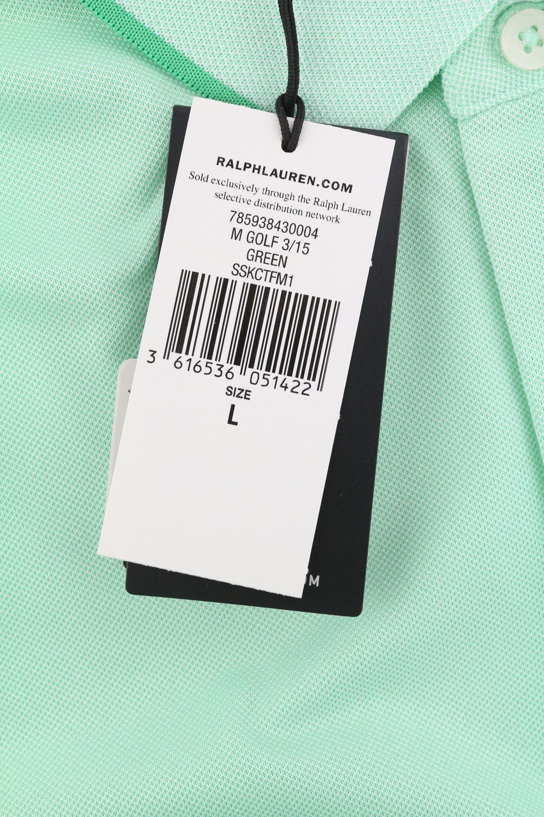 RLX Ralph Lauren GOLF L Green Polo Logo Tee 84565 Size US L / EU 52-54 / 3 - 8 Thumbnail