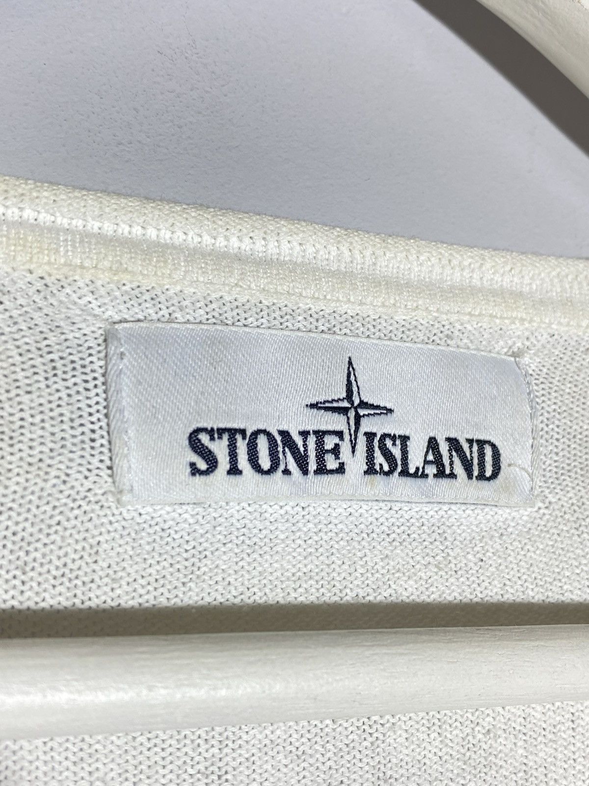 Stone Island Stone Island White Lightweaight Knit Sweater Size US L / EU 52-54 / 3 - 6 Thumbnail