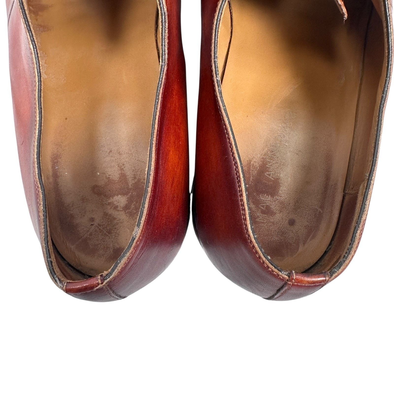 Magnanni Magnanni Cornado Oxford Shoes Men 13 M Brown Leather Lace-Up Size US 13 / EU 46 - 6 Thumbnail