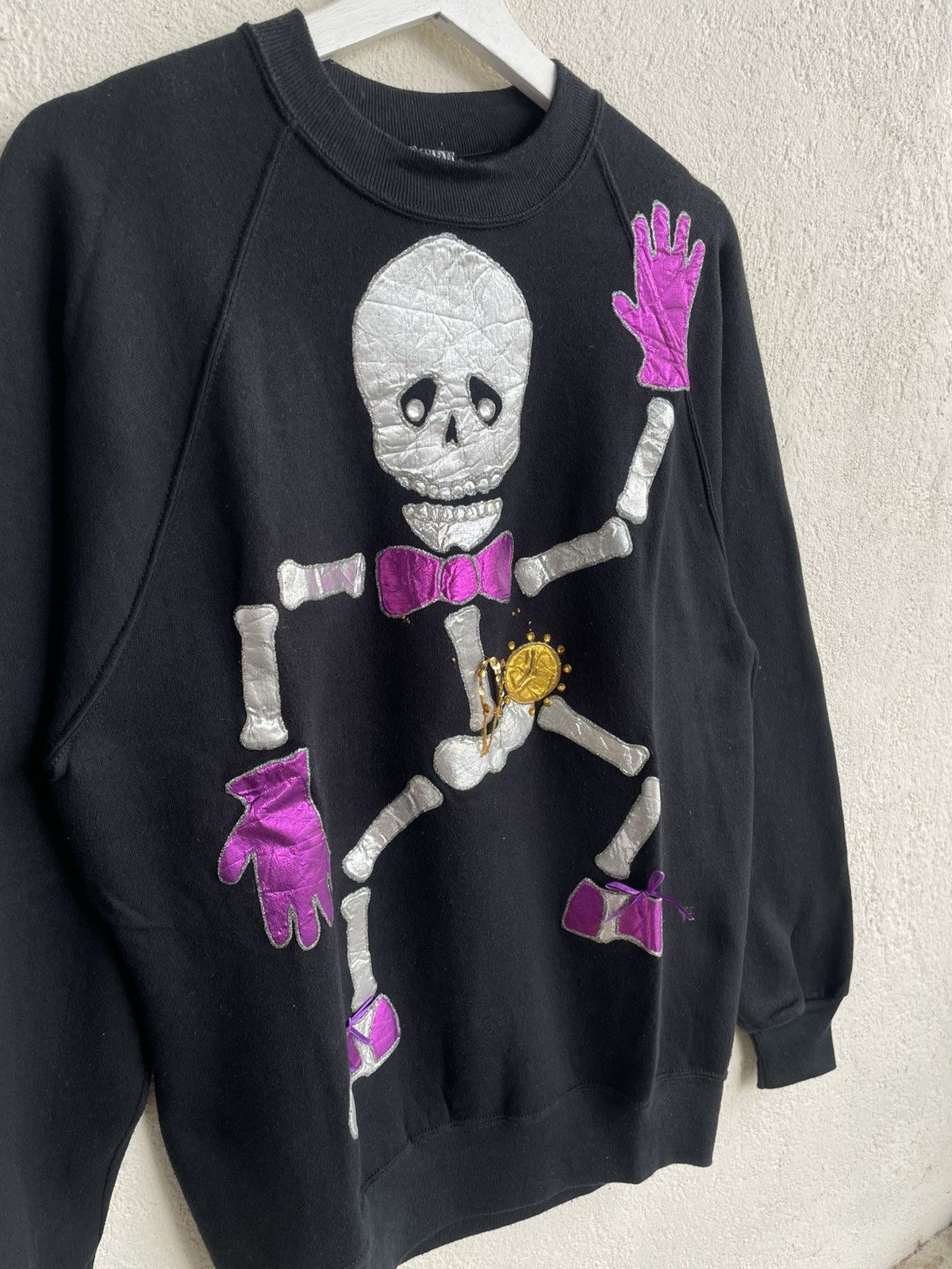 Kapital 2000s Jerzees Skeleton Appliqué Maison Number Ifsix LGB Y2K Size US L / EU 52-54 / 3 - 4 Thumbnail