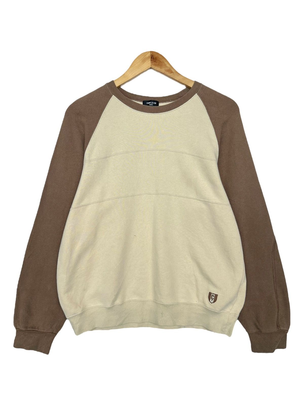 Comme Ca Ism Comme Ca Ism Japan Designer Spellout Beige Sweatshirt Size US S / EU 44-46 / 1 - 3 Thumbnail