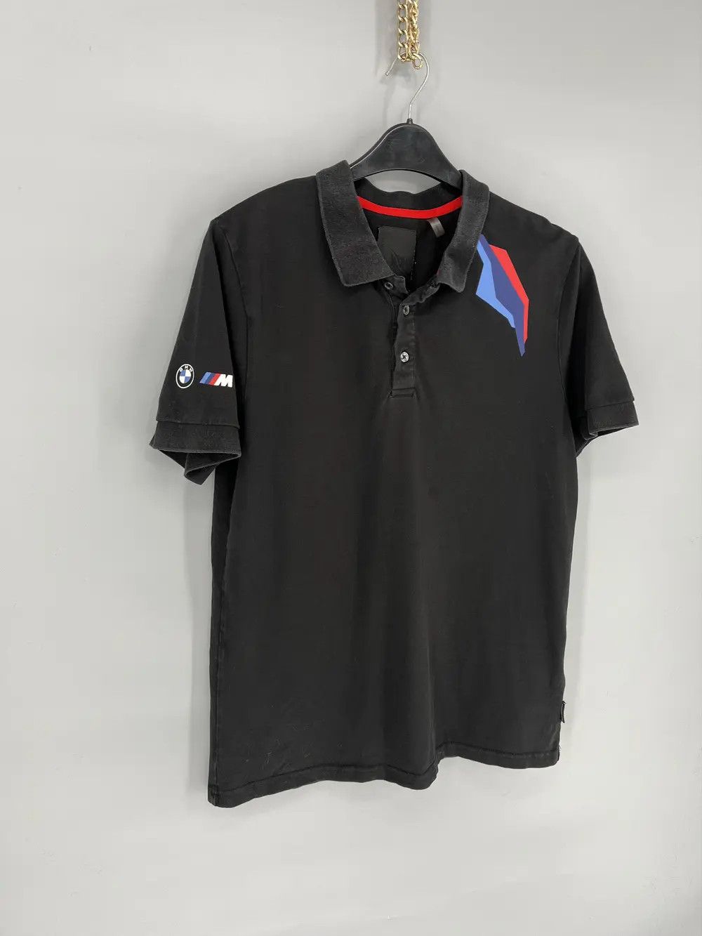 BMW BMW M Mortorsports Spellout Polo Shirt Racing Style Size US L / EU 52-54 / 3 - 2 Thumbnail