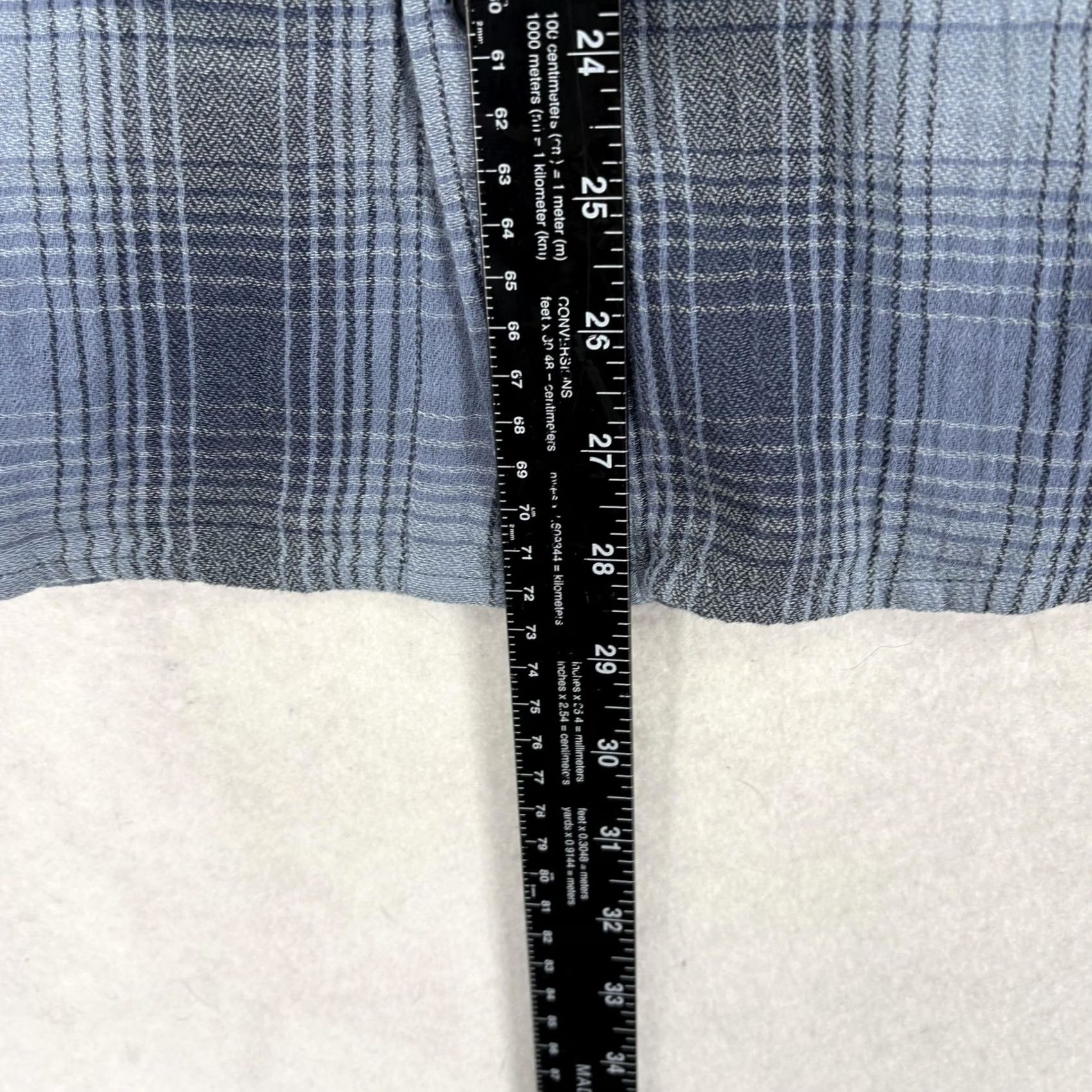 Express Express Shirt Mens Large Blue Plaid Long Sleeve Button Up Casual Cotton Preppy Size US L / EU 52-54 / 3 - 7 Thumbnail