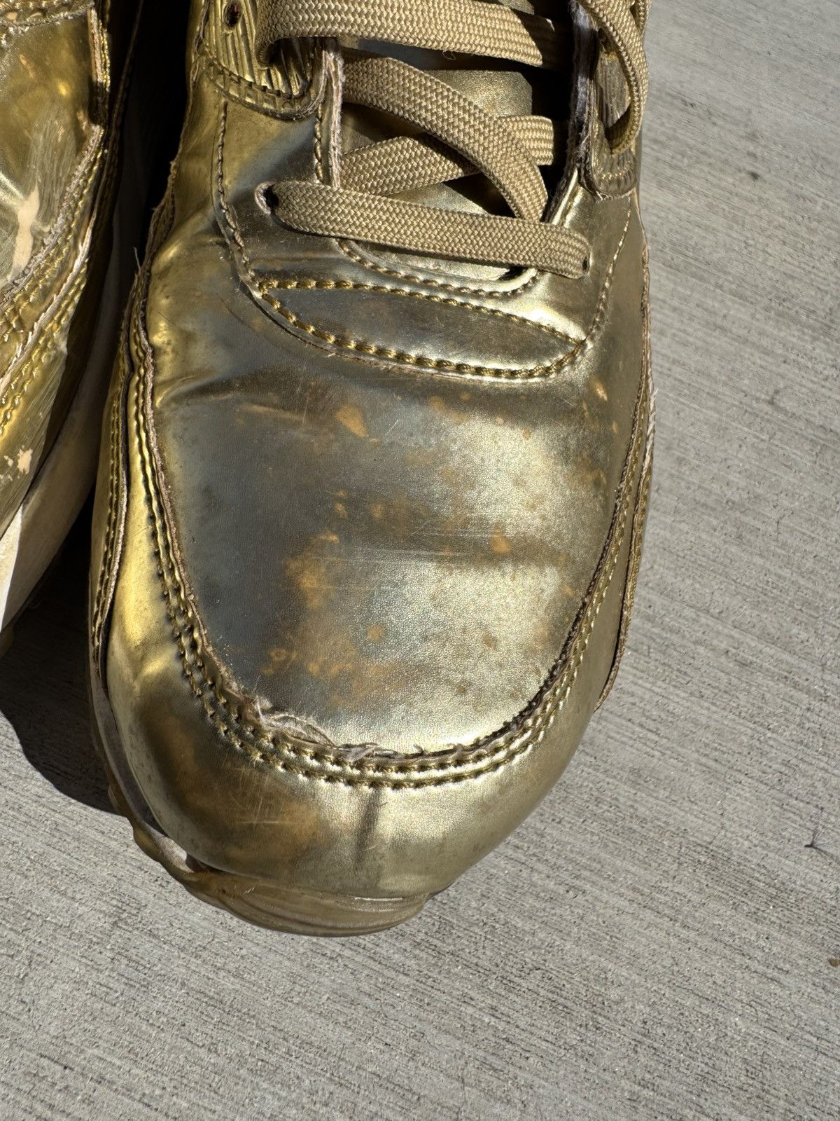 Nike NIKE AIR MAX 90 PREMIUM ID LIQUID GOLD SIZE 12 Size US 12 / EU 45 - 6 Thumbnail