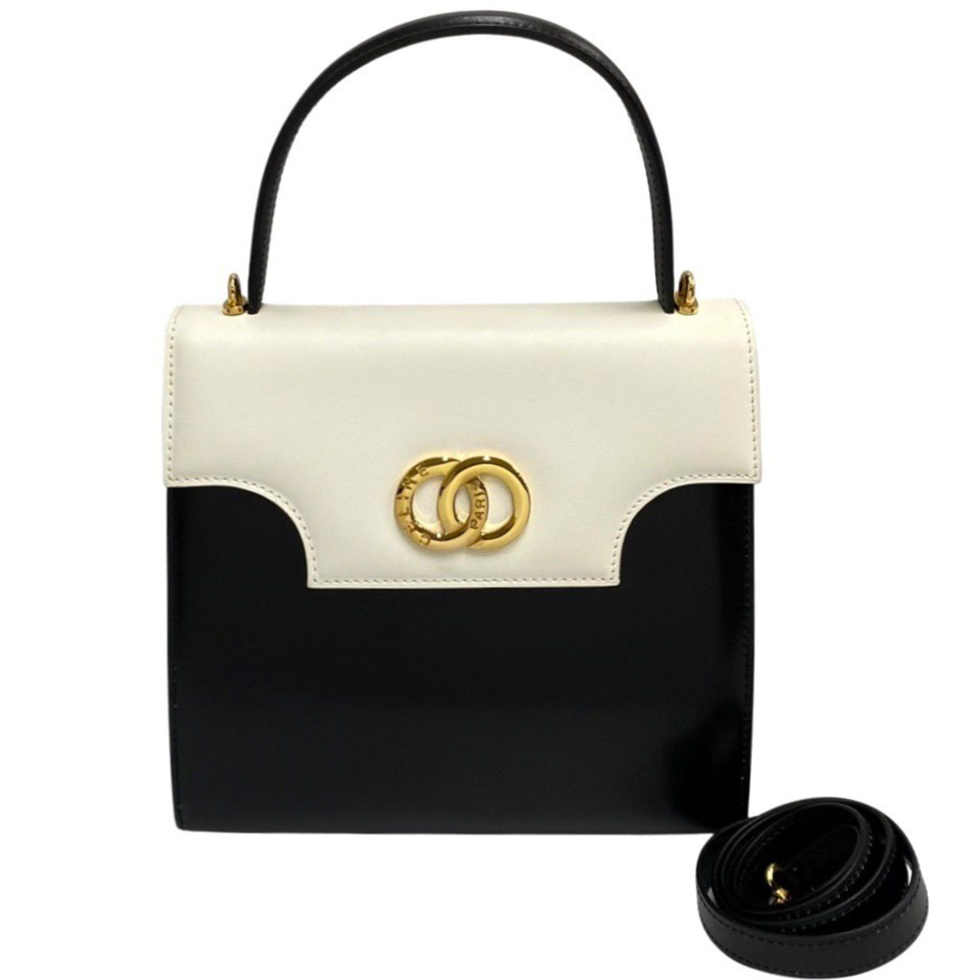 image of Celine Céline Kelly Handbag in White, Women's
