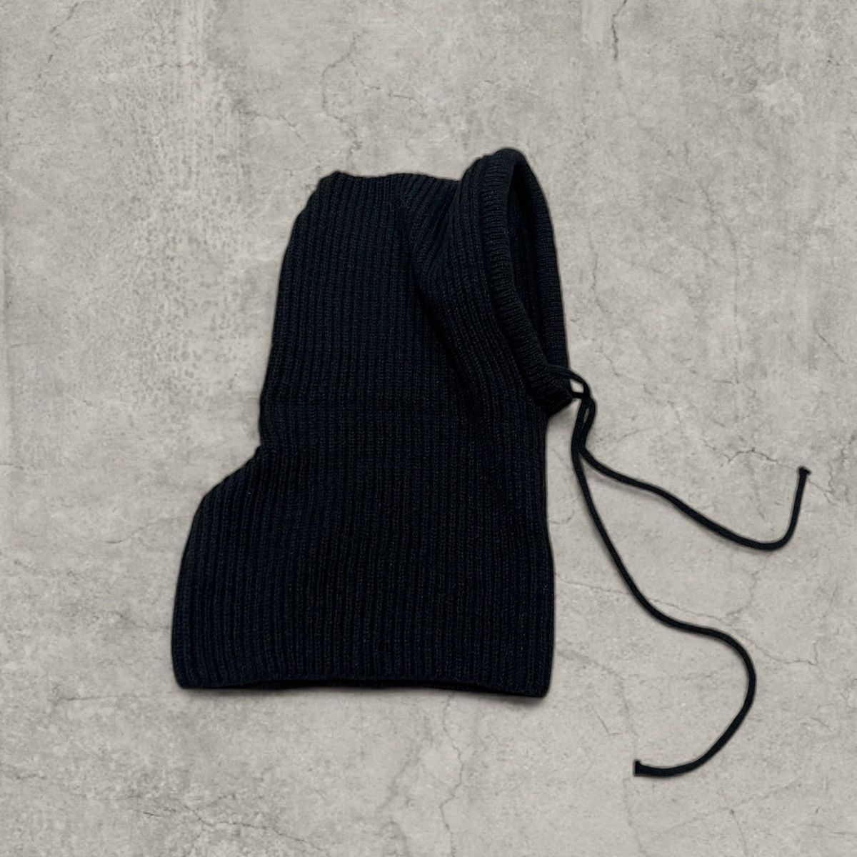 Japanese Brand Vintage style black bonnet snood hood scarf hat. One size Size ONE SIZE - 2 Thumbnail
