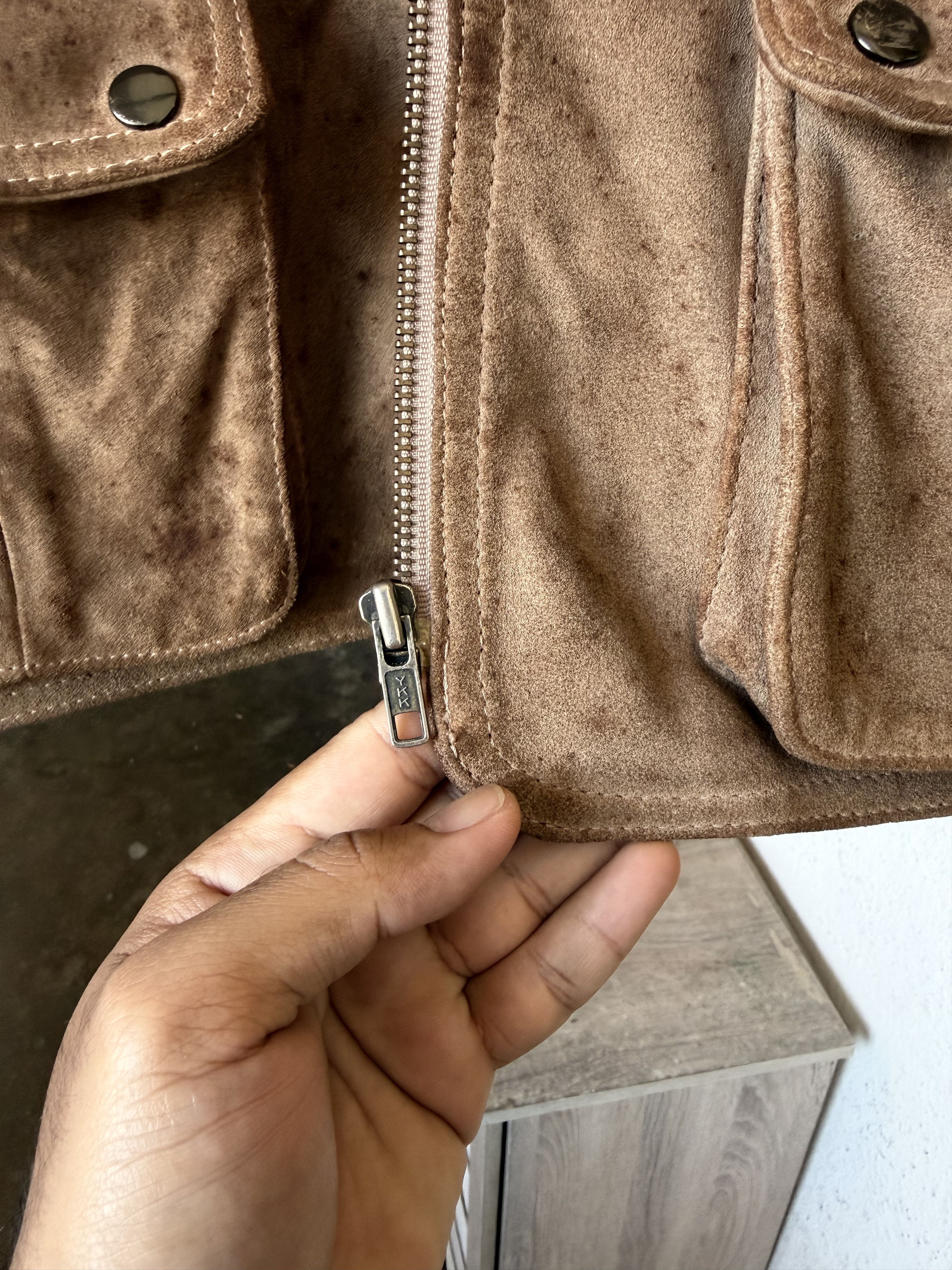 Nike Very Rare❗️Vintage 90s Nike Suede Leather Vest Jacket Size US M / EU 48-50 / 2 - 12 Thumbnail