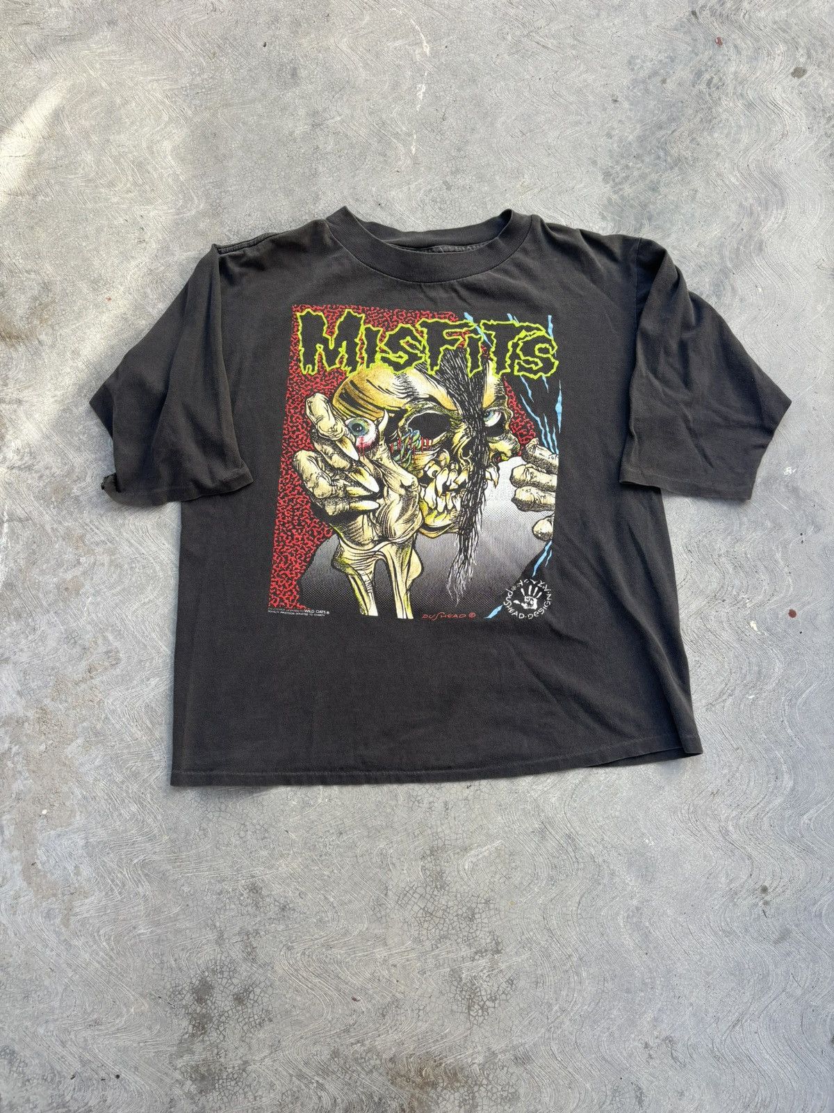 Band Tees Vintage 90s Misfits T Shirt Size US L / EU 52-54 / 3 - 1 Thumbnail