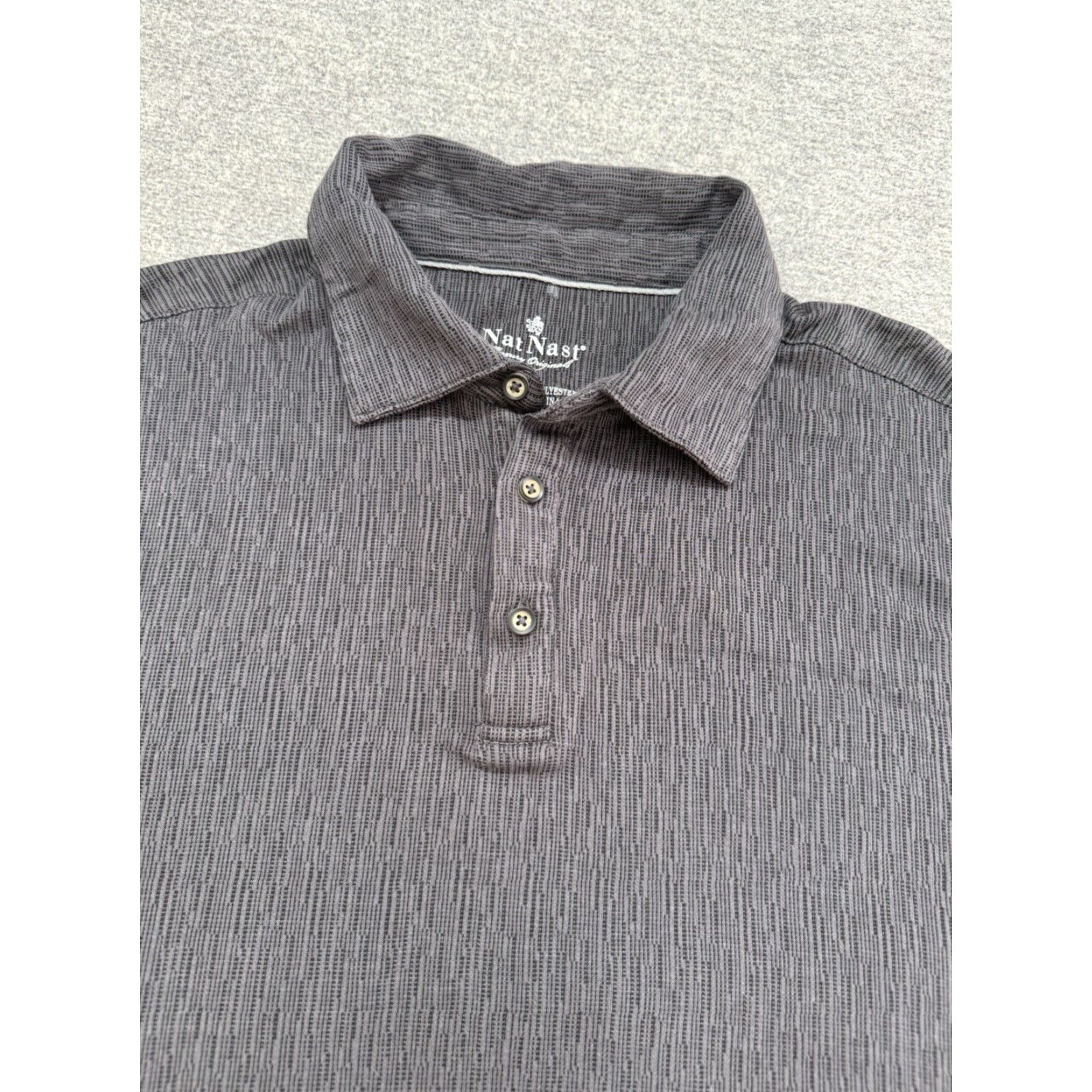 Nat Nast VINTAGE Nat Nast Luxury Originals Shirt Mens Large Gray Short Sleeve Bowling Size US L / EU 52-54 / 3 - 3 Thumbnail