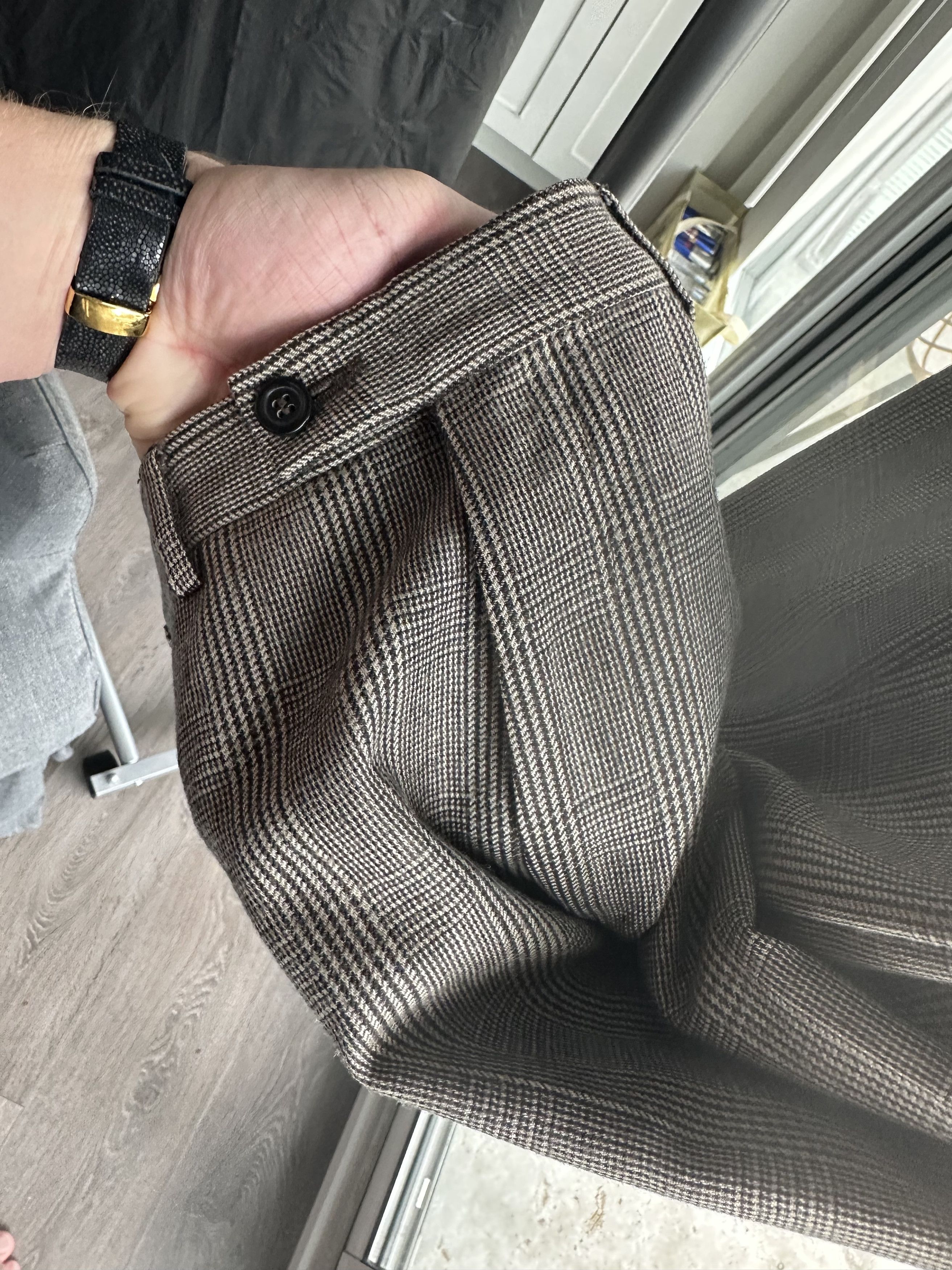 Savile Row Flannel Prince Of Whales Check Size 38R - 9 Thumbnail
