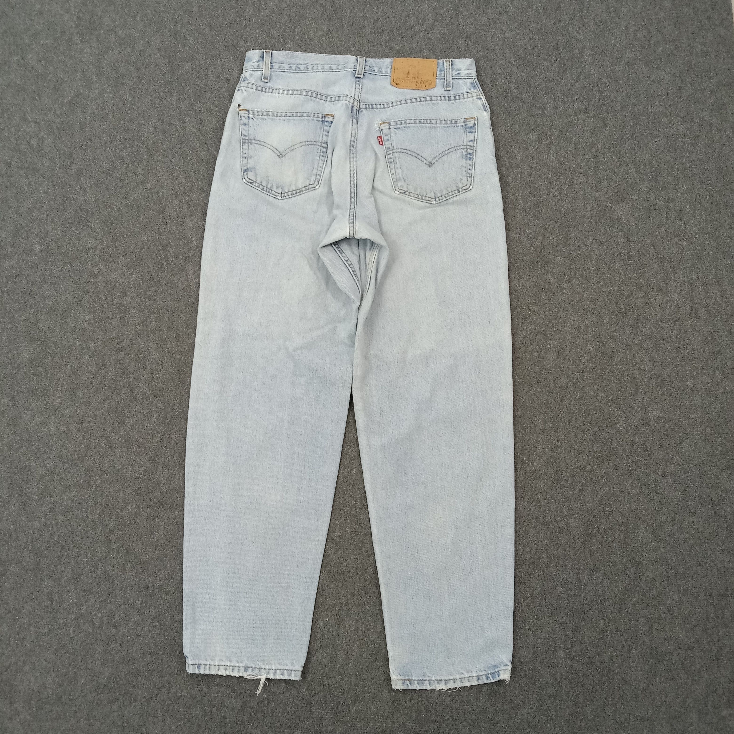 Levi's Levis 560 Red Tab Loose Fit Distressed Denim Jeans C265N10 Size US 33 - 5 Thumbnail
