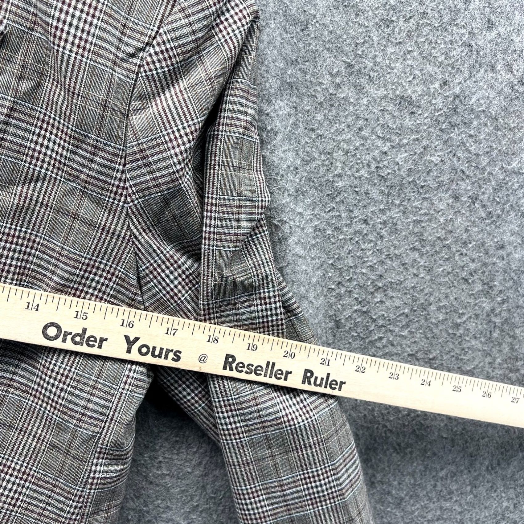 Banana Republic Banana Republic Blazer Women 6 Beige Wool Plaid Check Single-Breasted Jacket Shirt Style Size M / US 6-8 / IT 42-44 - 5 Thumbnail