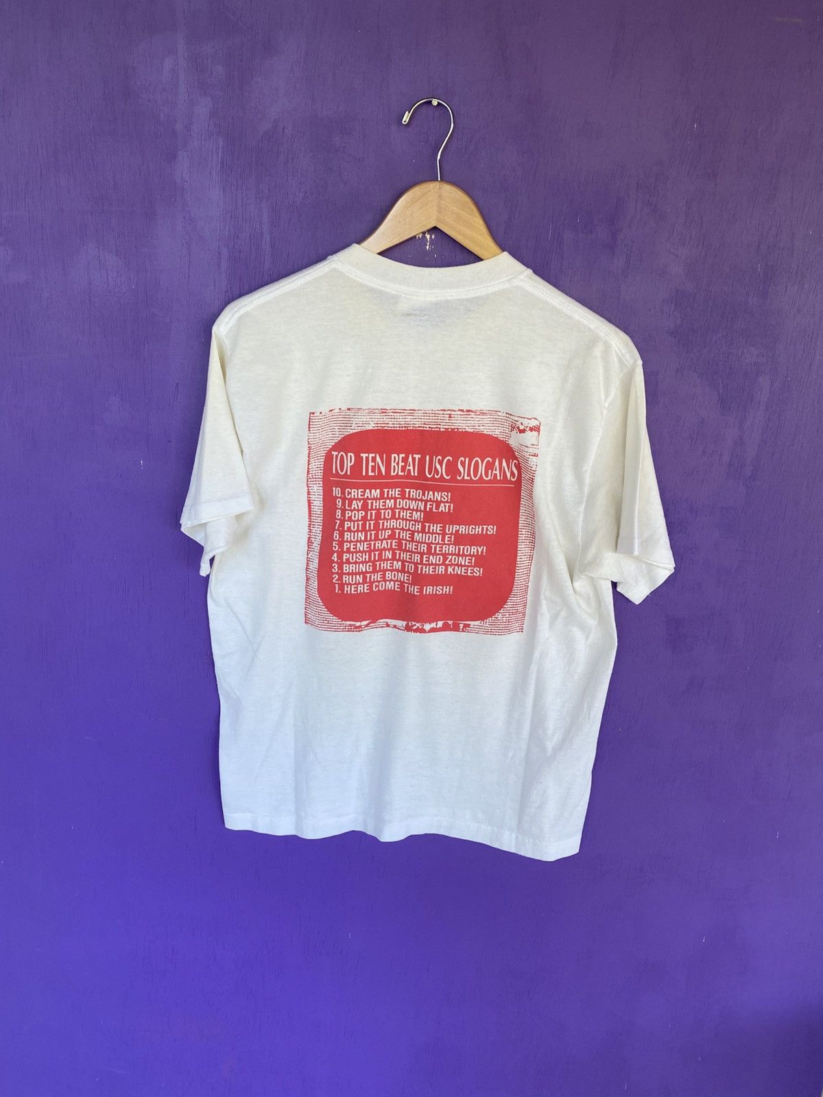Other Vintage 90s USC Trojans condoms college tee Size US L / EU 52-54 / 3 - 2 Thumbnail