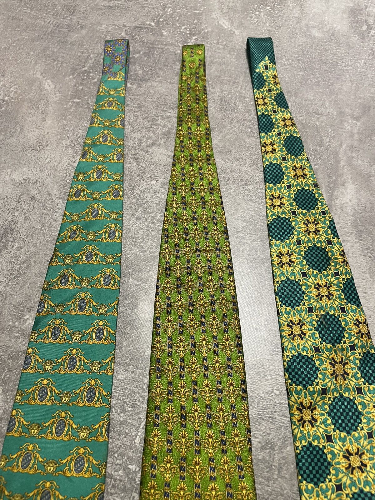 Versace x3 Vintage Gianni Versace Monogram Silk Ties Size ONE SIZE - 25 Thumbnail