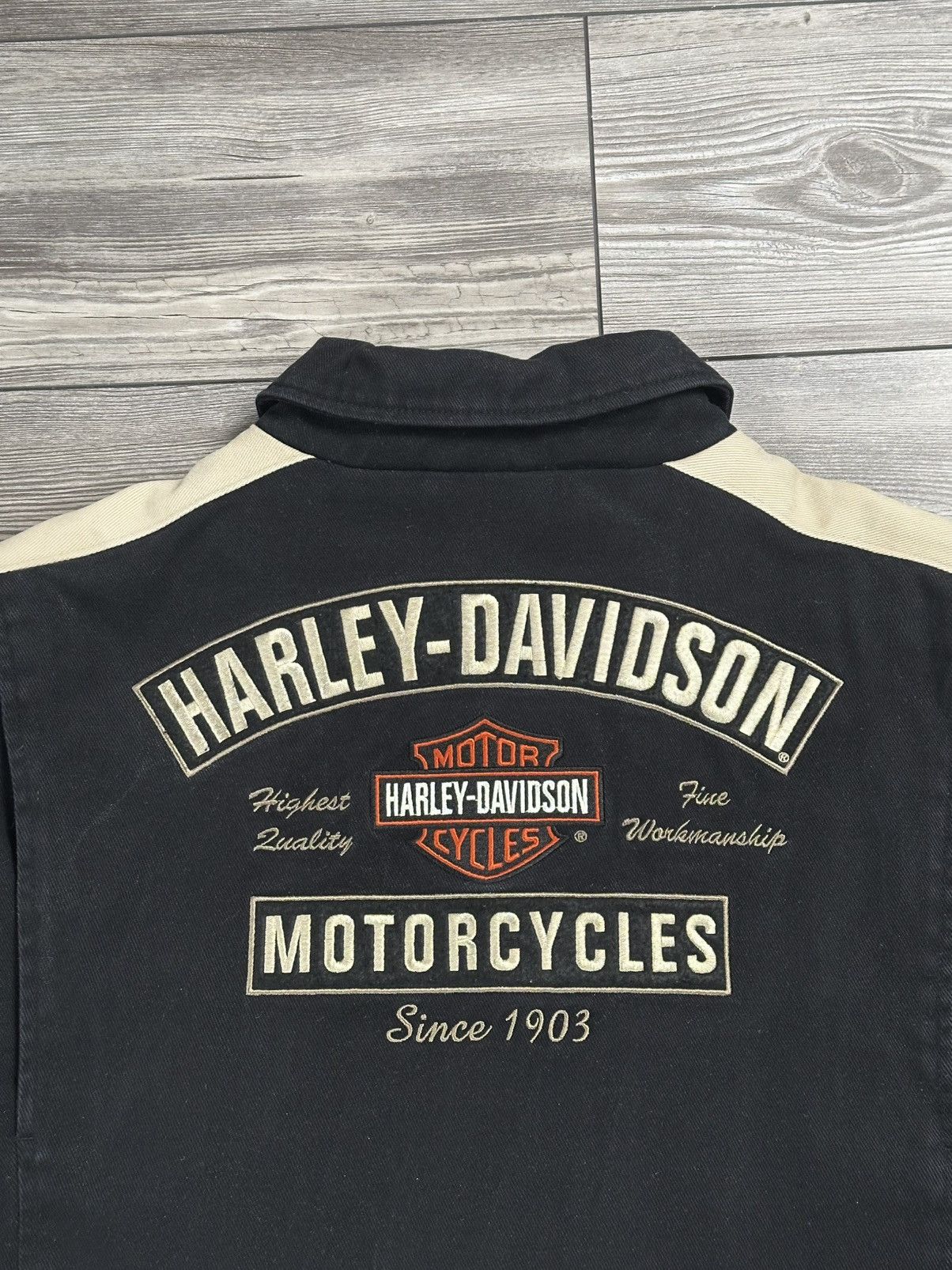 Harley Davidson × Vintage Vintage Y2K Harley Davidson Jacket Size US XL / EU 56 / 4 - 4 Thumbnail