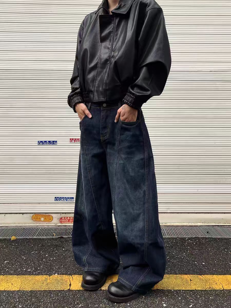 Designer × Jean × Vintage Vintage street hip hop machete wash baggy y2k jeans Size US 34 / EU 50 - 2 Thumbnail