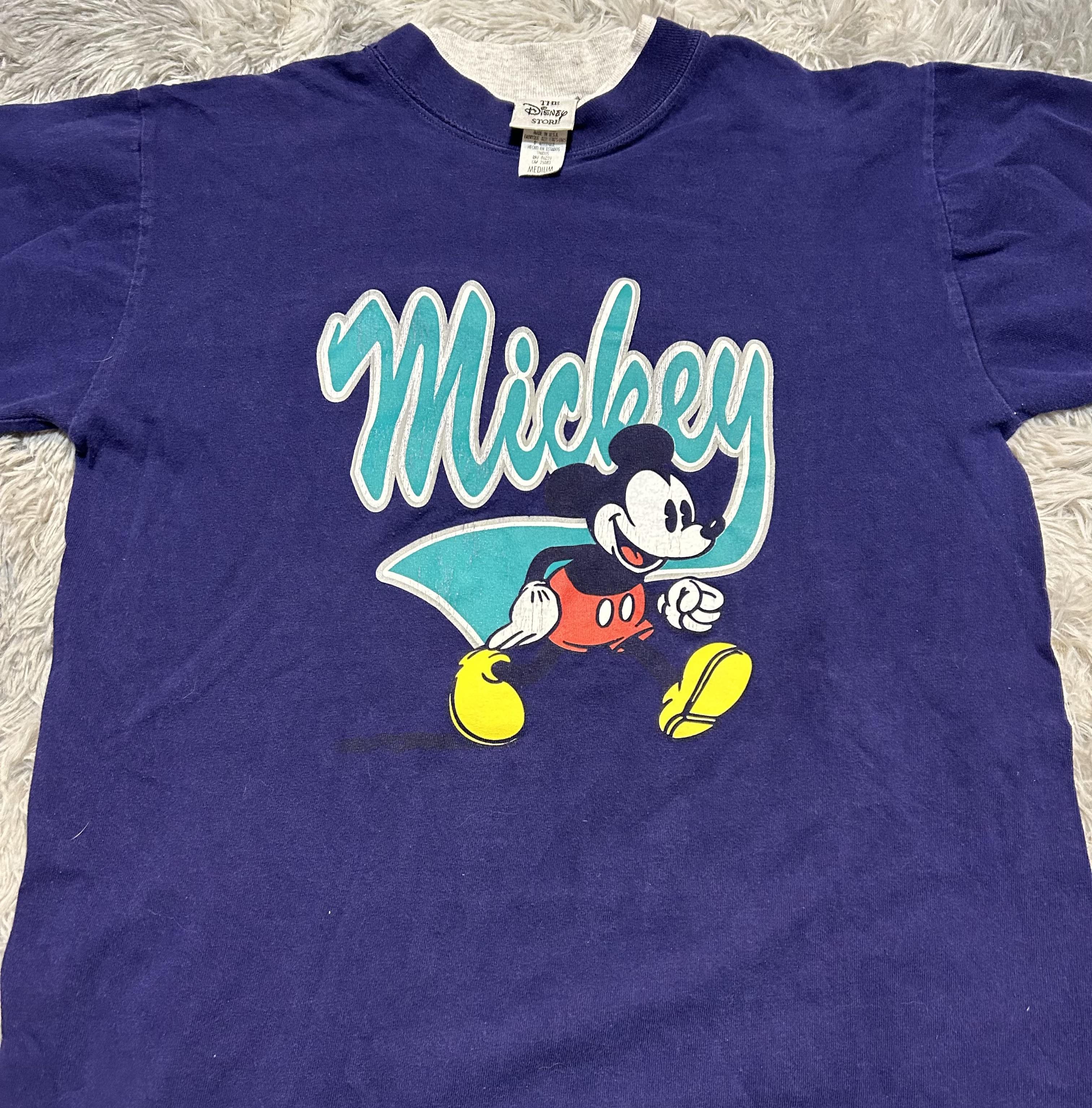 Disney 1989 Mickey Mouse Shirt Purple Mens Medium Made In The USA Size US M / EU 48-50 / 2 - 1 Thumbnail
