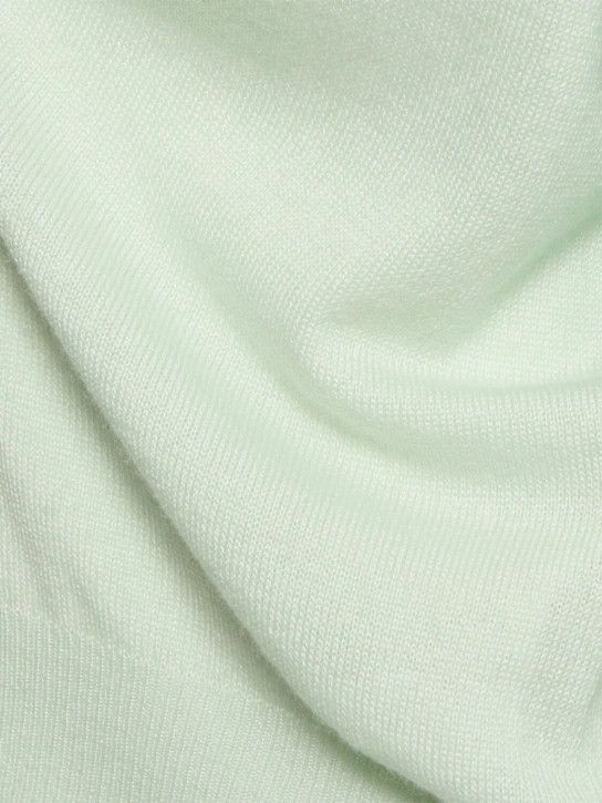 Auralee o1lsvrm0425 Silk Knit Skipper Polo in White Size US XS / EU 42 / 0 - 5 Thumbnail