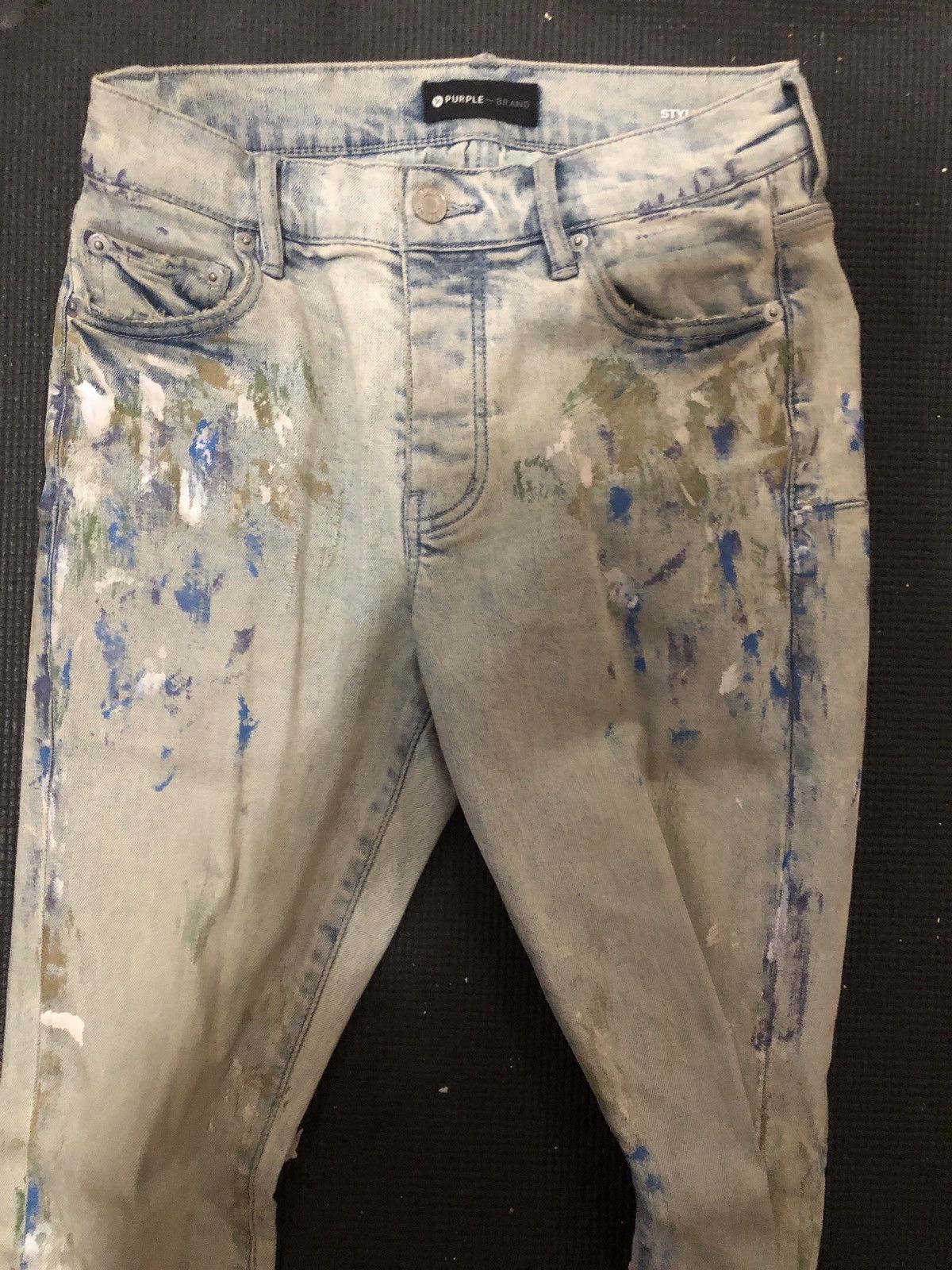Purple Brand Purple brand jeans light wash paint splatter Size US 29 - 2 Thumbnail