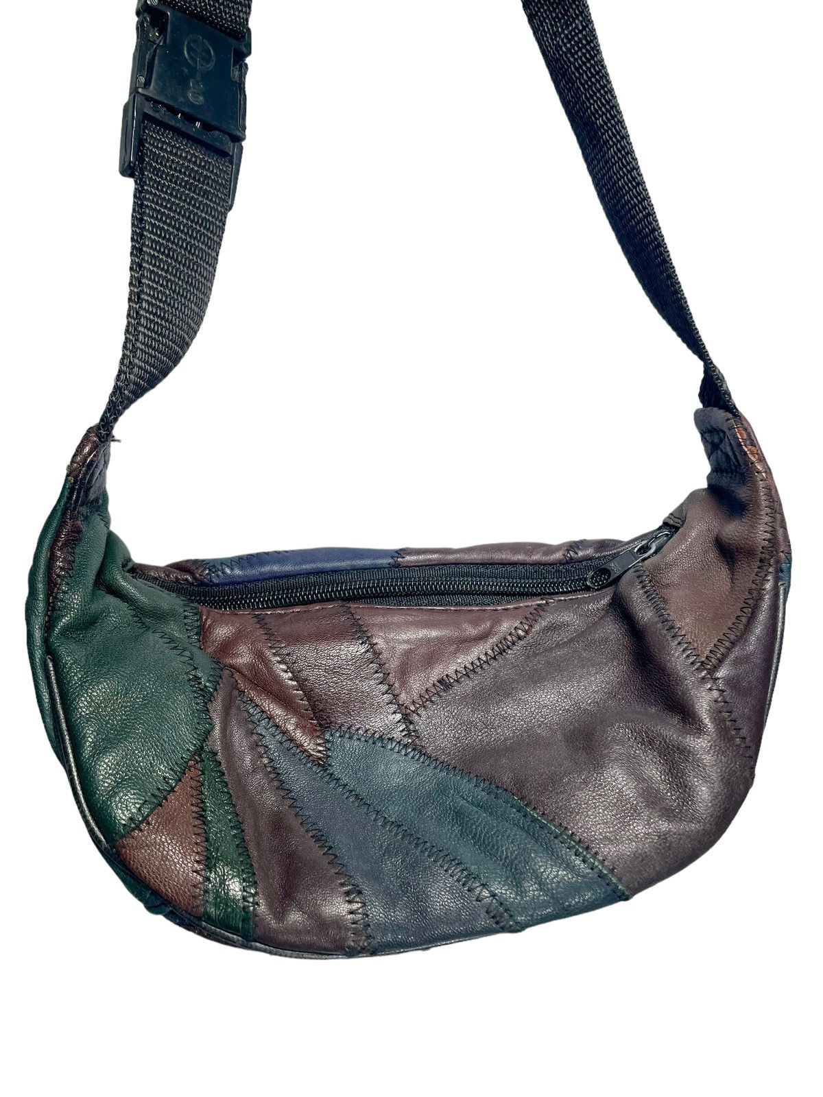 Leather × Vintage Vintage Leather Patchwork Fanny pack Size ONE SIZE - 6 Thumbnail