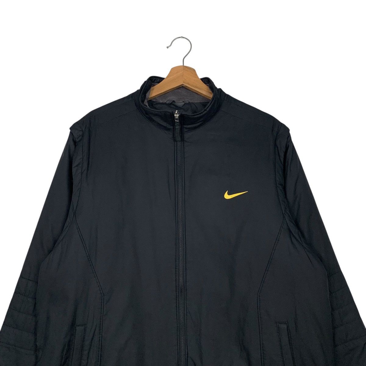 Nike NIKE GOLF All Black Light Jacket #2597-C112 Size US XL / EU 56 / 4 - 2 Thumbnail