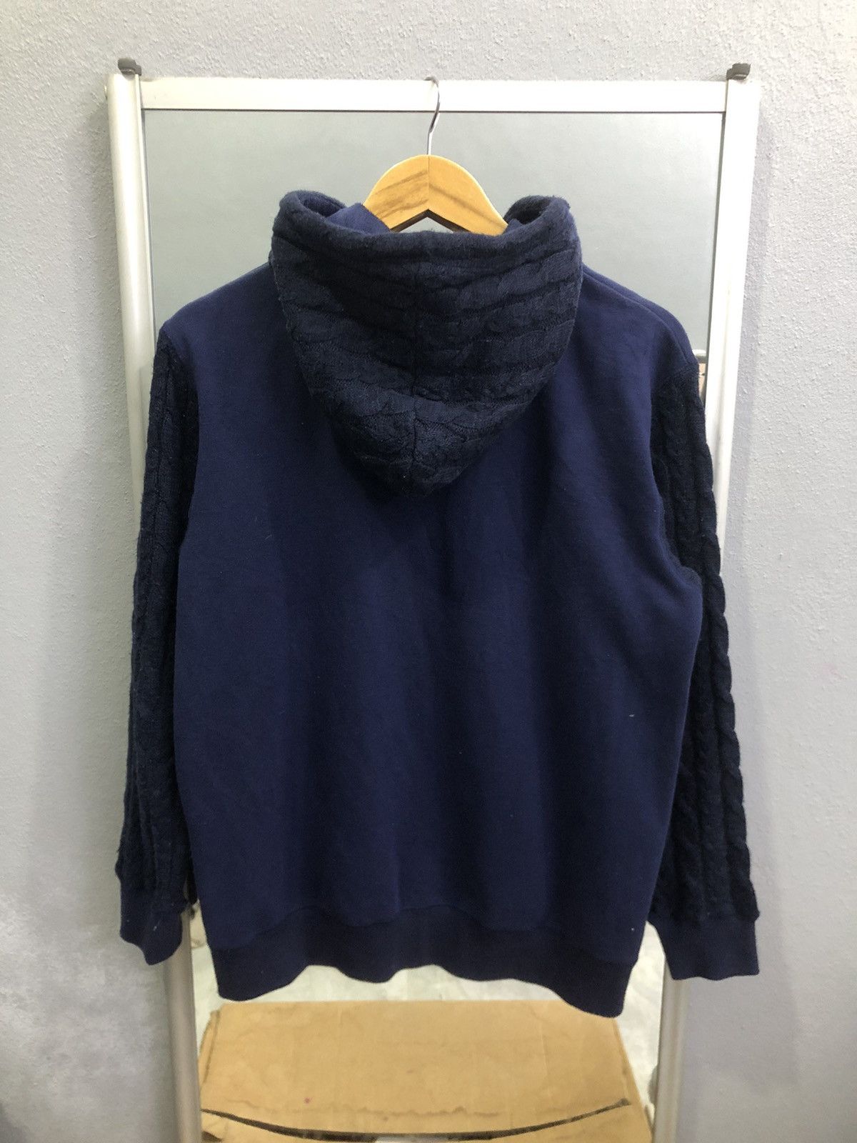 Japanese Brand Viccess Cable Knit Sleeve & Hood Zip Hoodie Size US L / EU 52-54 / 3 - 8 Thumbnail