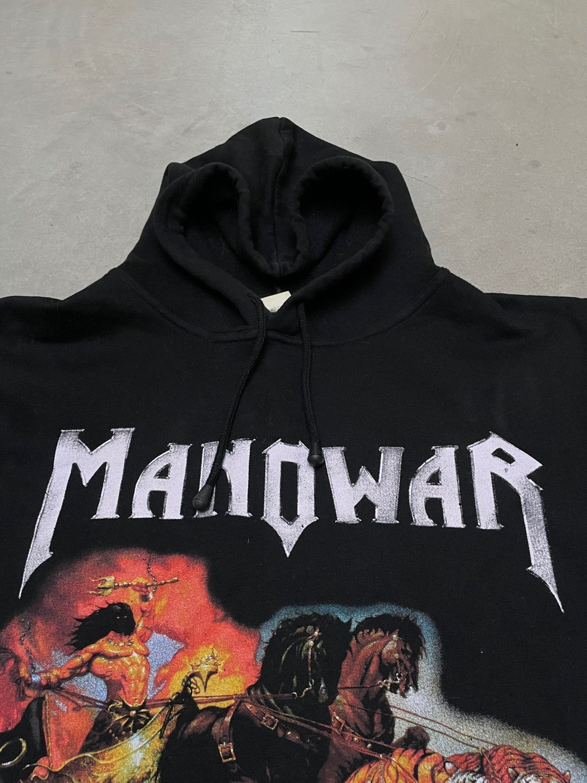 Vintage Manowar The Sons of Odin Double Print Hoodie XXL Size US XXL / EU 58 / 5 - 7 Thumbnail