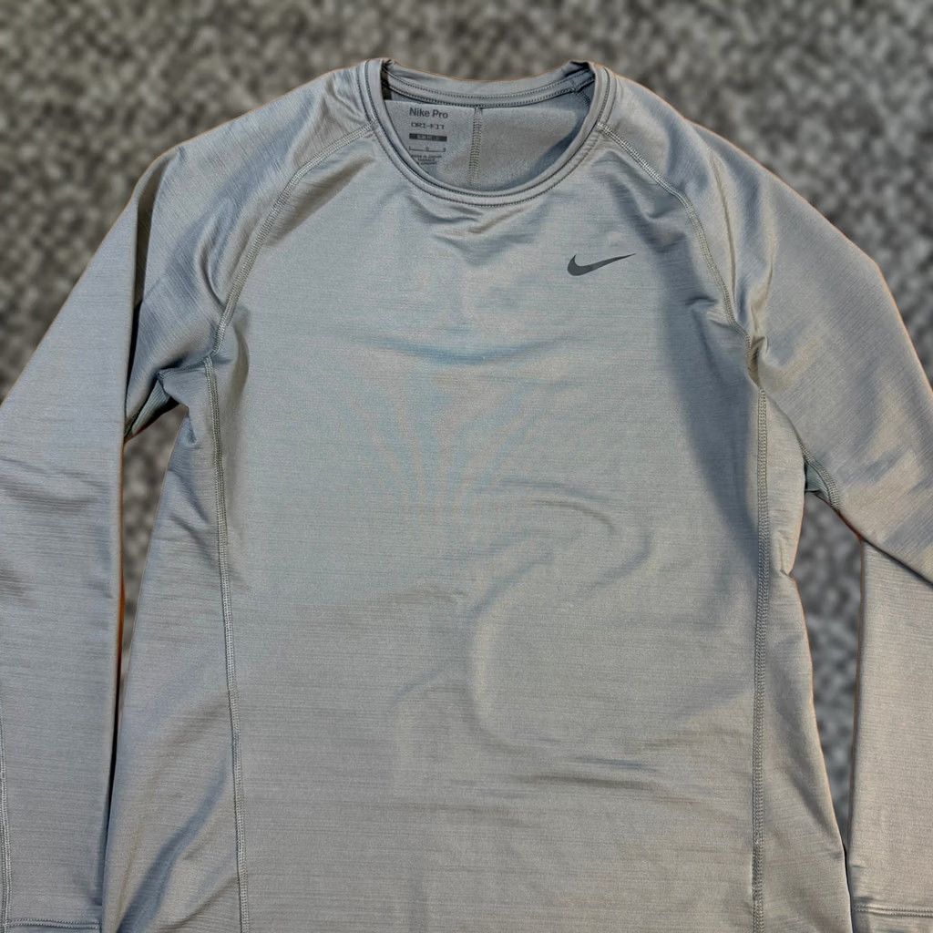 Nike Nike Pro Shirt Long Sleeve Dri-Fit Base Layer Men L Gray - CU6740 E4-1 Size US L / EU 52-54 / 3 - 1 Thumbnail