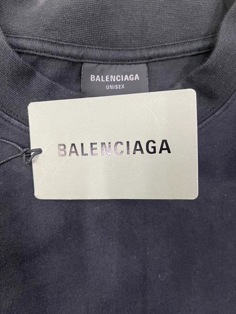 Balenciaga Balenciaga Single ring logo made old short sleeve 2503-Next Size US L / EU 52-54 / 3 - 3 Thumbnail