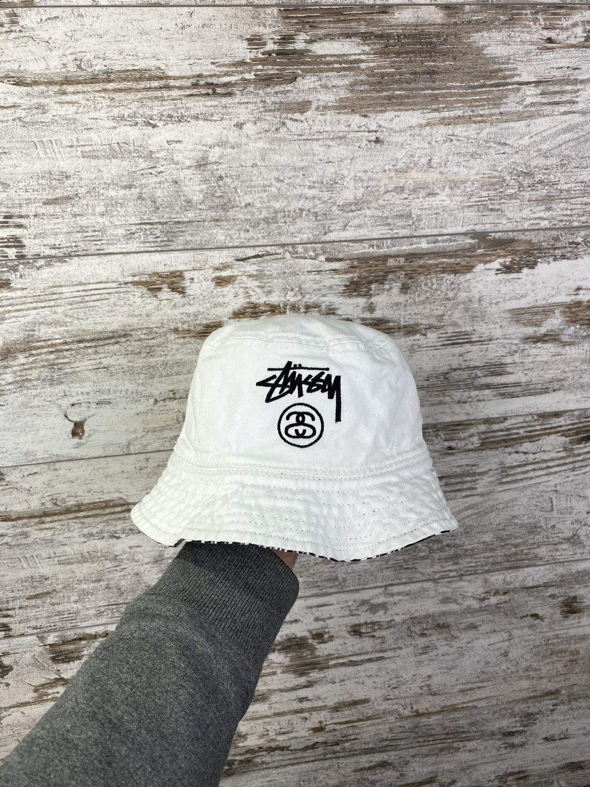 Stussy × Vintage Mens Vintage Stussy Panama reversible hats cap streetwear Size ONE SIZE - 8 Thumbnail