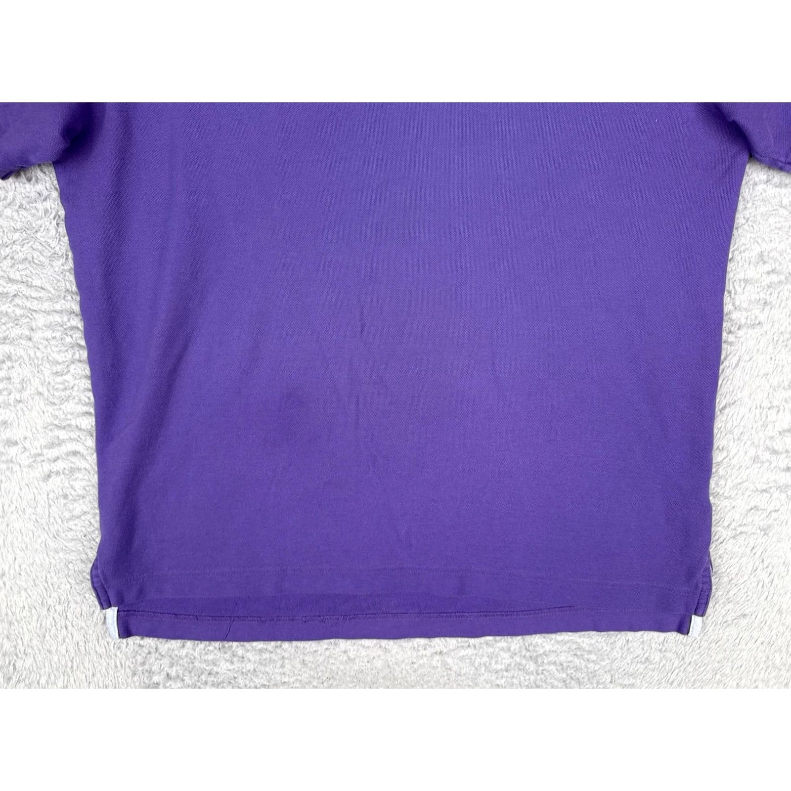 Tommy Hilfiger Tommy Hilfiger Polo Shirt Mens Large Purple Cotton Logo Casual Short Sleeve Size US L / EU 52-54 / 3 - 5 Thumbnail