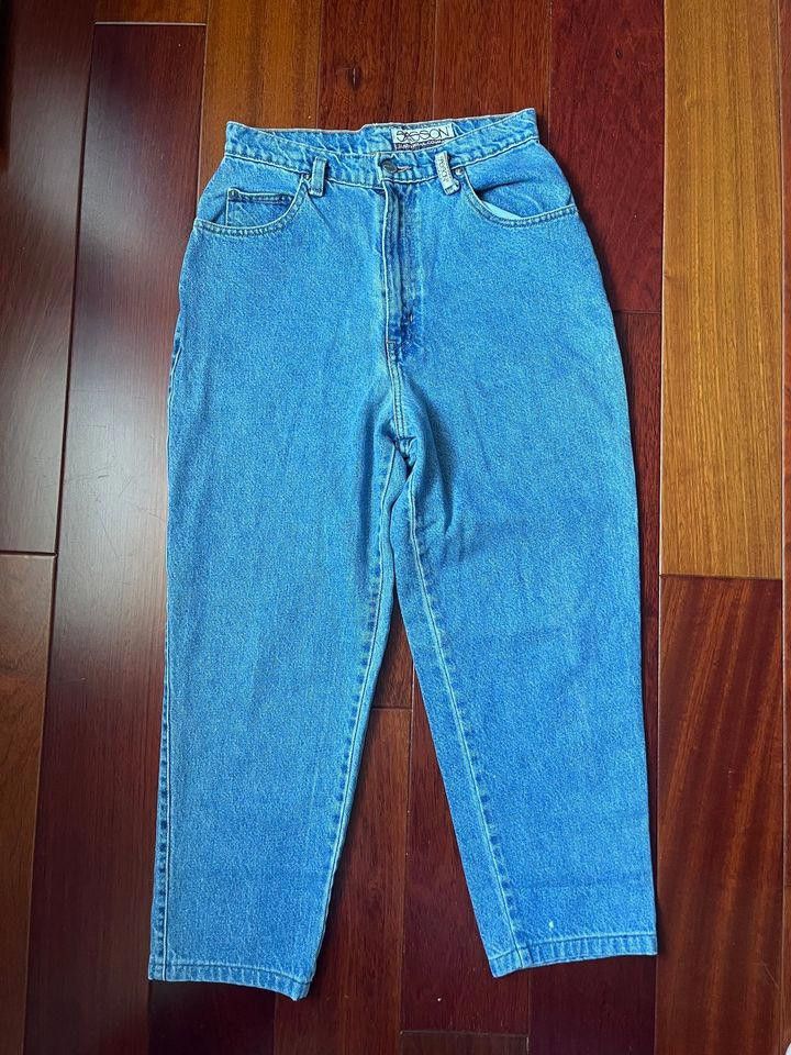 Vintage Vintage Sasson Women's Tapered Leg Mom Jeans Size 27" / US 4 / IT 40 - 2 Thumbnail