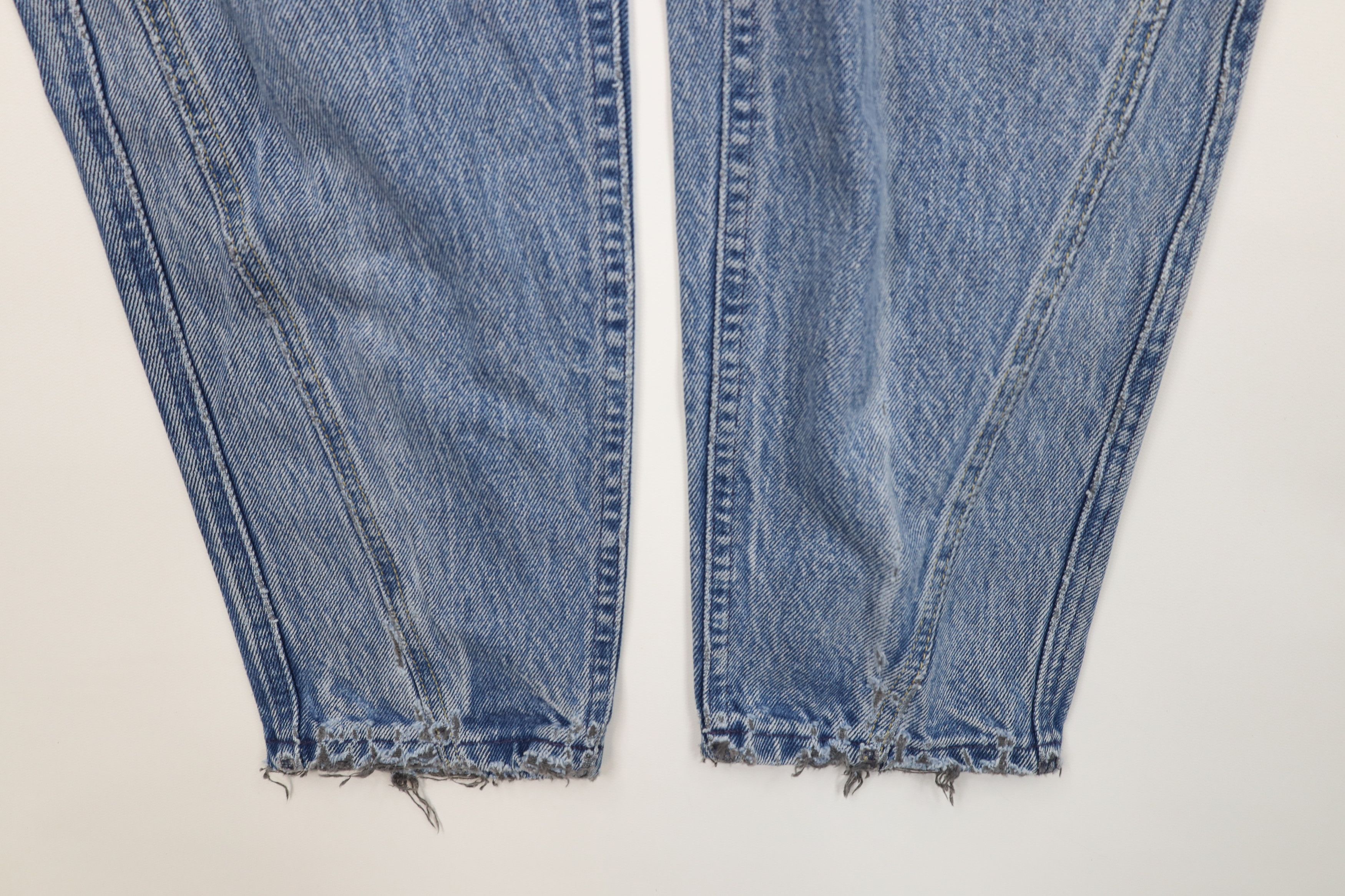 Lee Vintage 80s 90s Lee Tapered Leg Denim Jeans Blue Cotton USA Size 34" / US 12 / IT 48 - 6 Thumbnail
