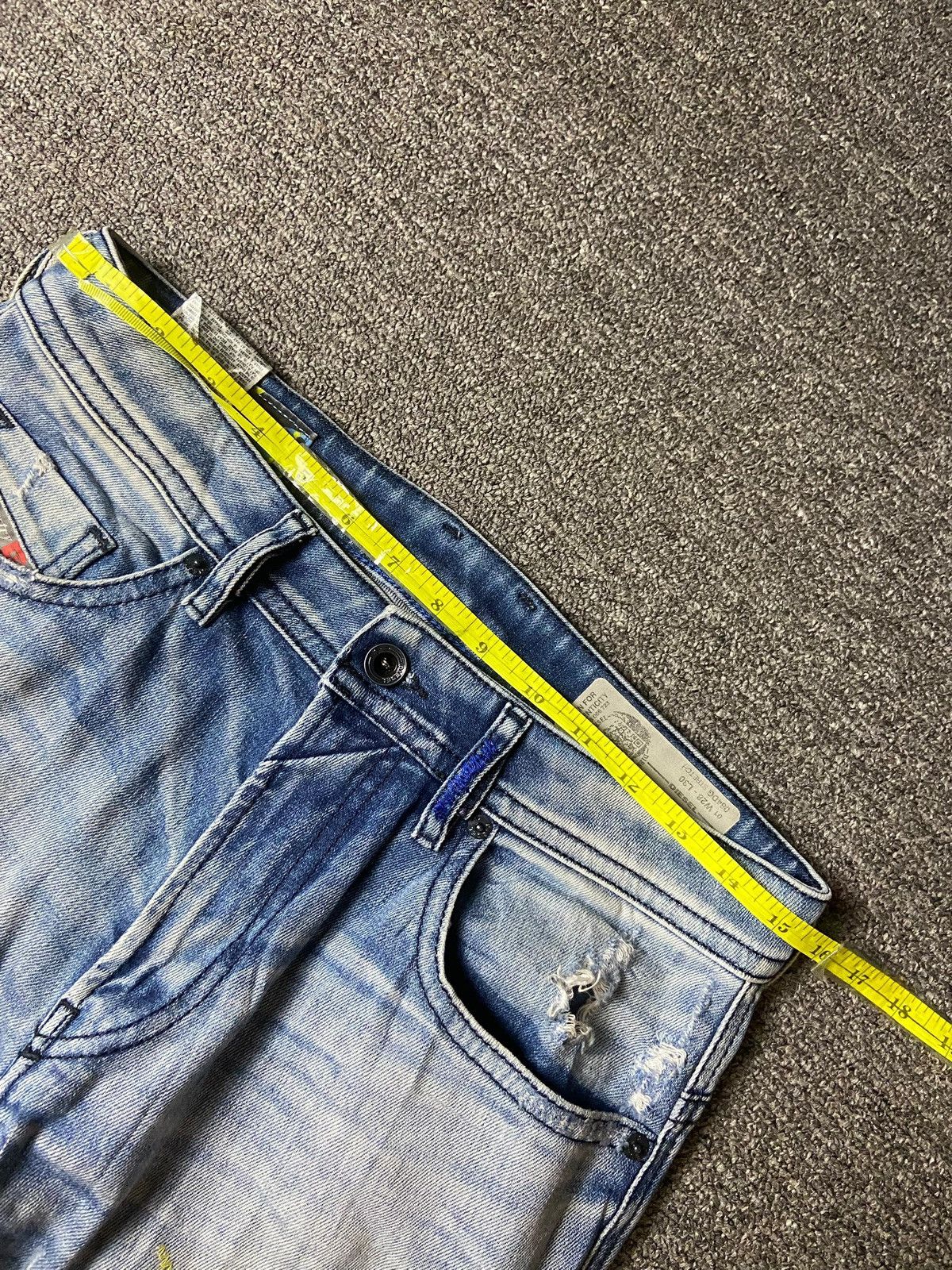 Diesel × Japanese Brand × Vintage Diesel x Thommer Slim Skinny Ripped Denim Jeans (128) Size US 31 - 6 Thumbnail
