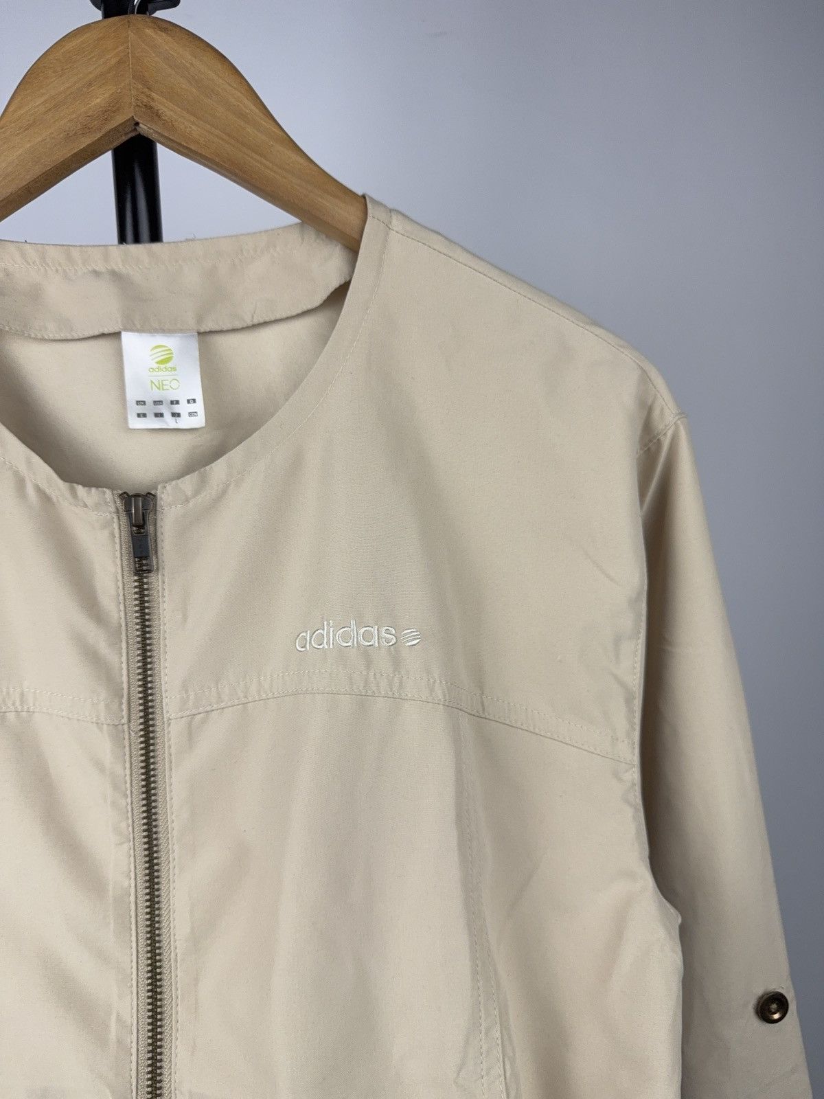 Adidas Vintage 00s Adidas Neo Minimalist Zip Jacket Lightweight Size L / US 10 / IT 46 - 3 Thumbnail