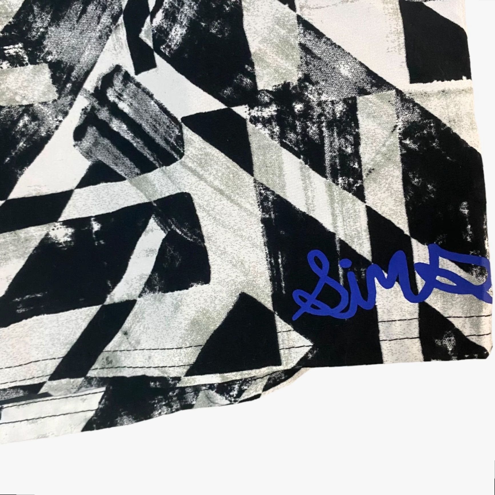 Swims Sims Swim Board Shorts Womens L Black White Geometric Print New Size 36" / US 14 / IT 50 - 6 Thumbnail