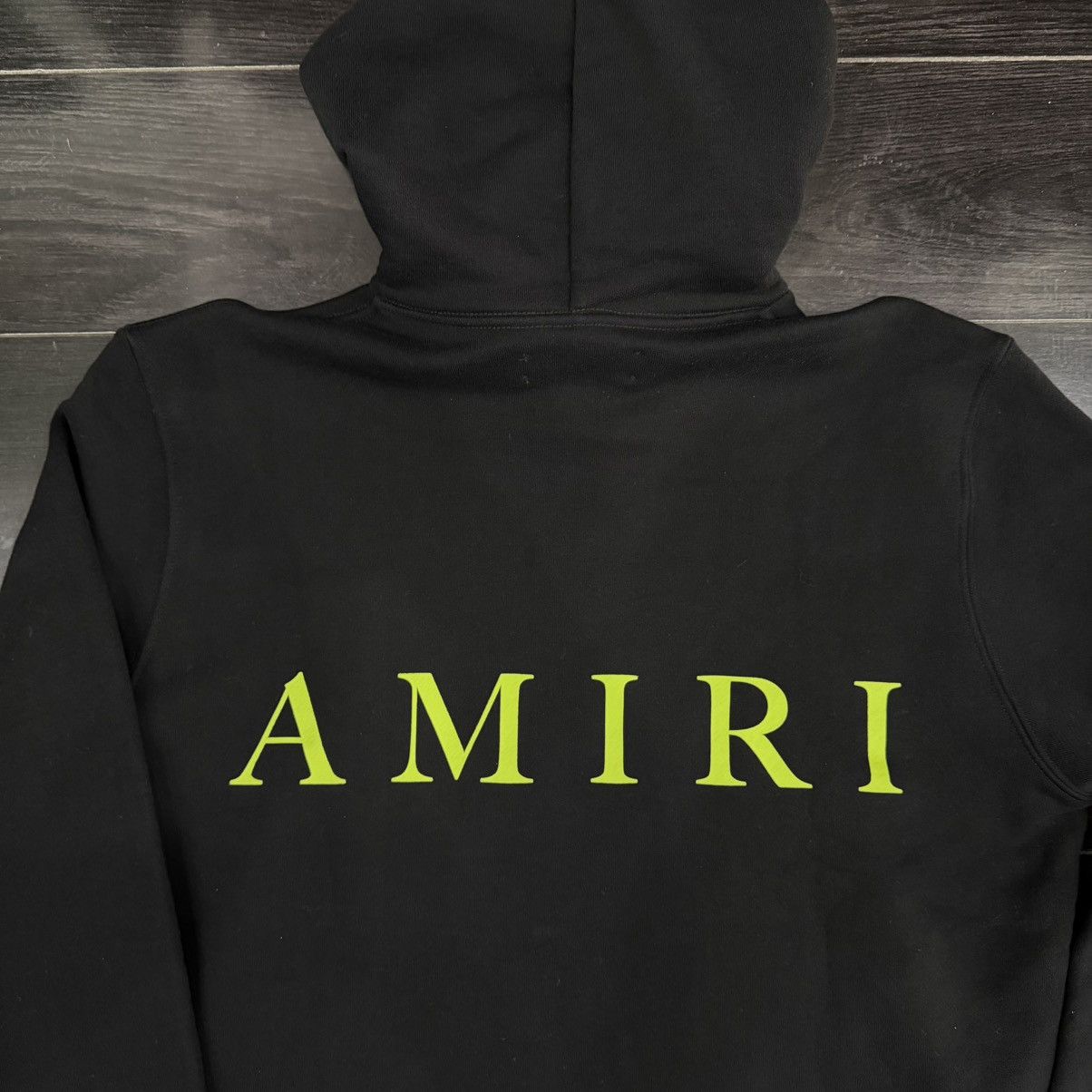 Amiri Amiri MA Logo Hoodie Black/Lime Size US S / EU 44-46 / 1 - 4 Thumbnail