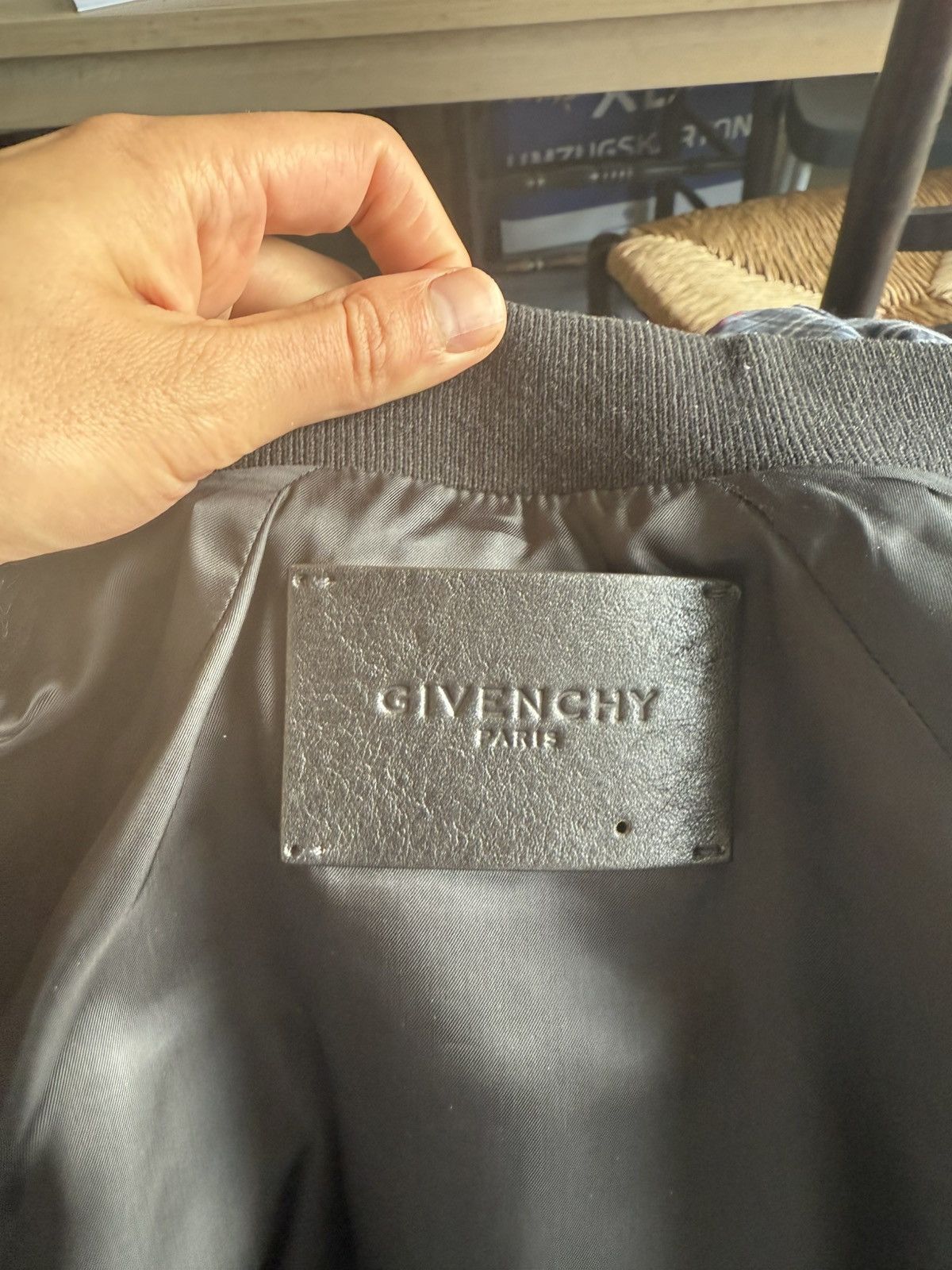 Givenchy Givenchy Calfskin Varsity Jacket with Embroidered Logo Size US L / EU 52-54 / 3 - 11 Thumbnail