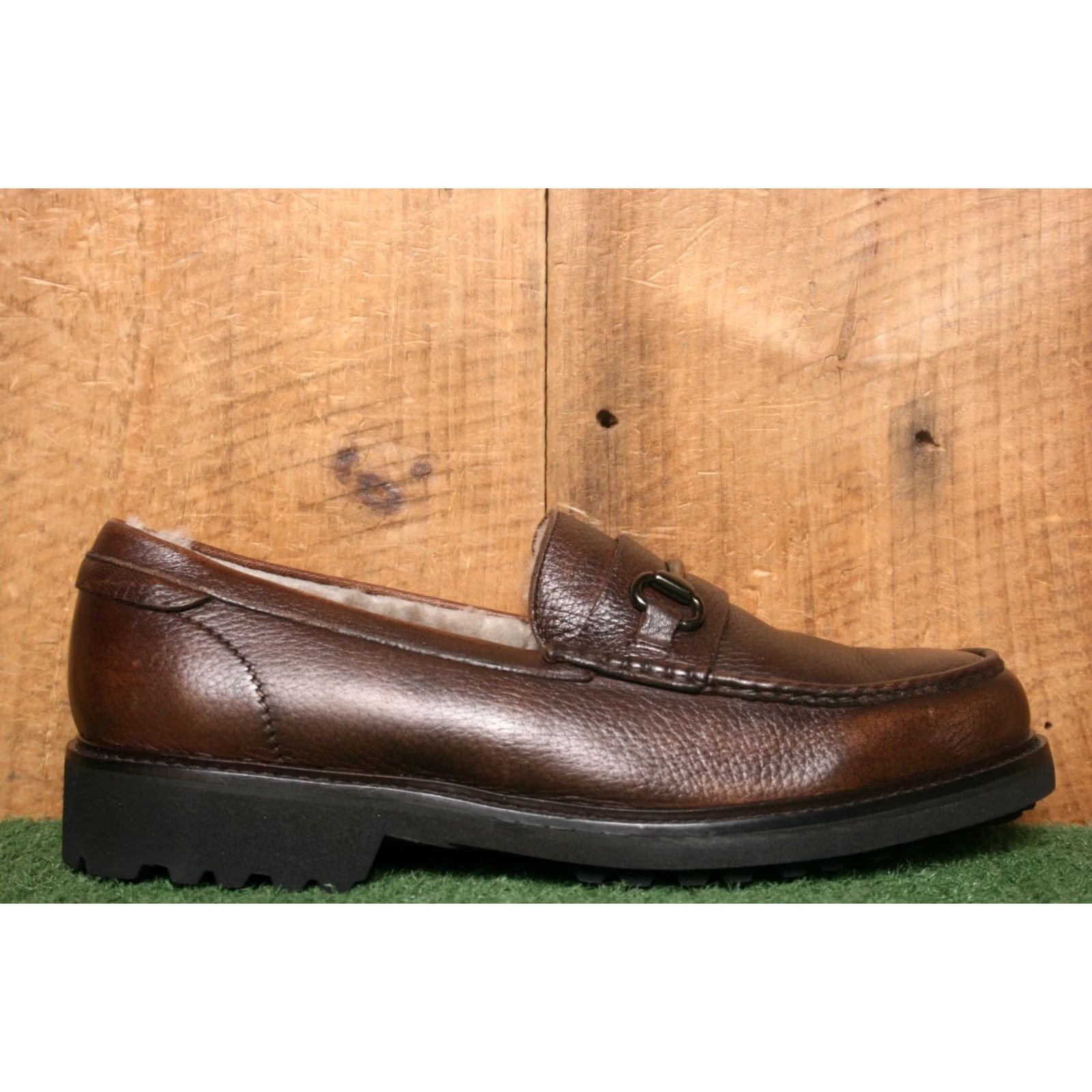 To Boot New York TO BOOT NEW YORK Adam Derrick Brown Leather Fur Lined Bit Loafers Sz. 9 Men Slip On Brown Leather Loafer 9 Mens Italy Leather Fur Lined Bit Loafers Size US 9 / EU 42 - 2 Thumbnail