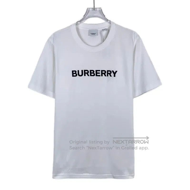 Burberry Burberry White Cotton Men's T. Size US L / EU 52-54 / 3 - 1 Thumbnail
