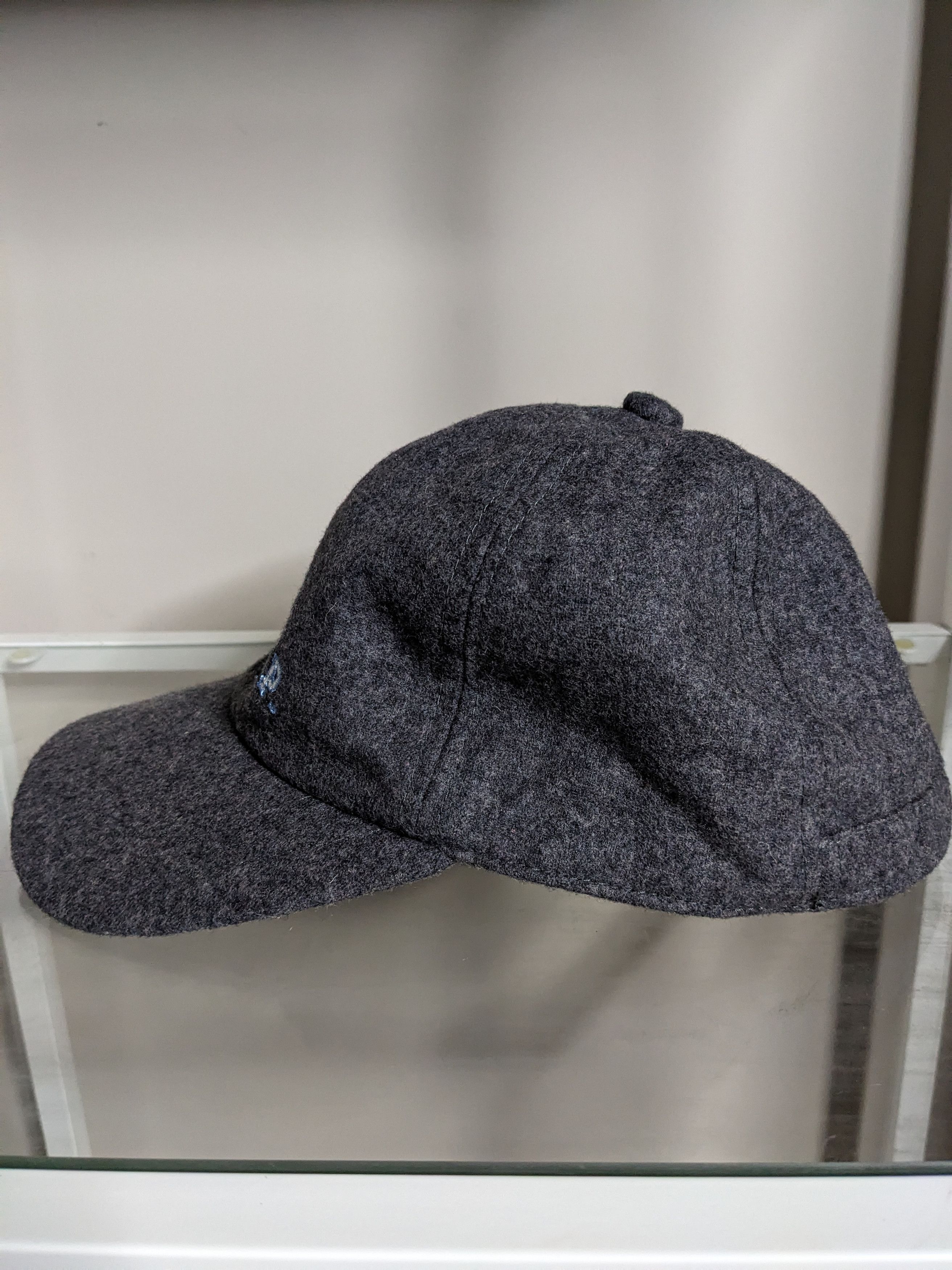 B.U.M Equipment VINTAGE BUM Equipment Gray Wool Script Hat Toggle Closure Size ONE SIZE - 2 Thumbnail