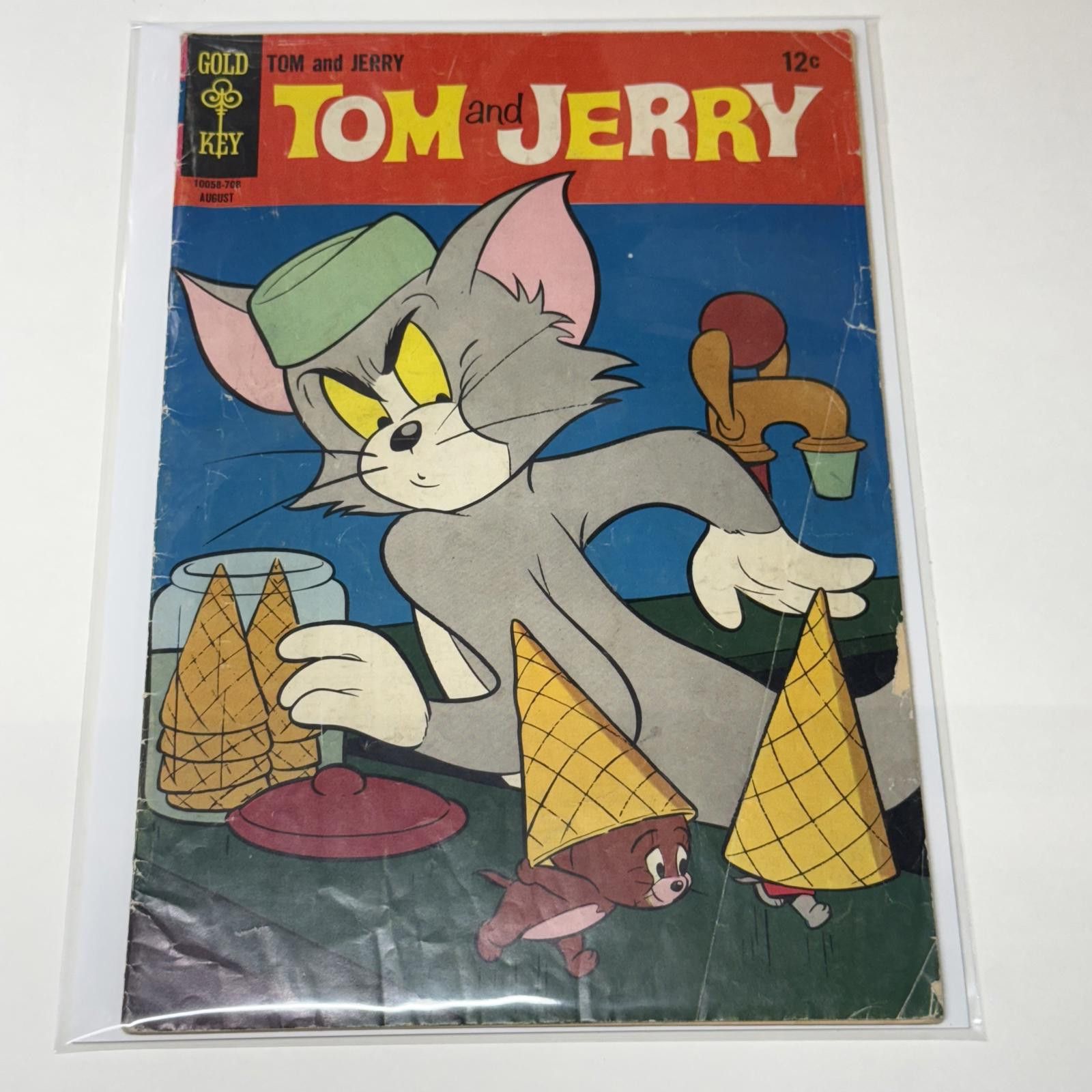 Designer Vtg Gold Key Tom and Jerry Comic Book - August 1967 Size ONE SIZE - 1 Thumbnail