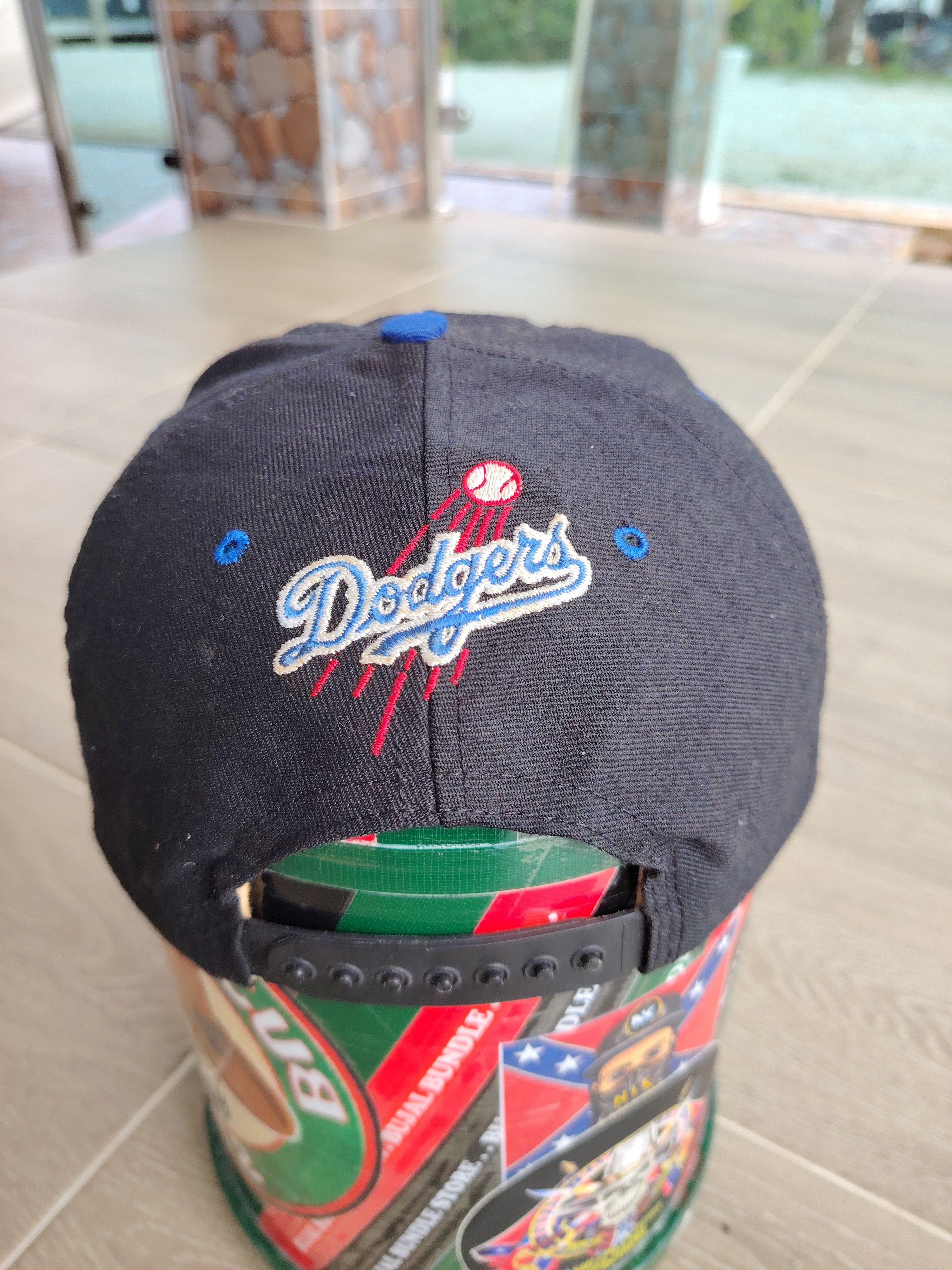 MLB × Nutmeg Rare Vtg 90s HIDEO NOMO 16 LA DODGERS Hat NUTMEG USA WOOL Size ONE SIZE - 3 Thumbnail