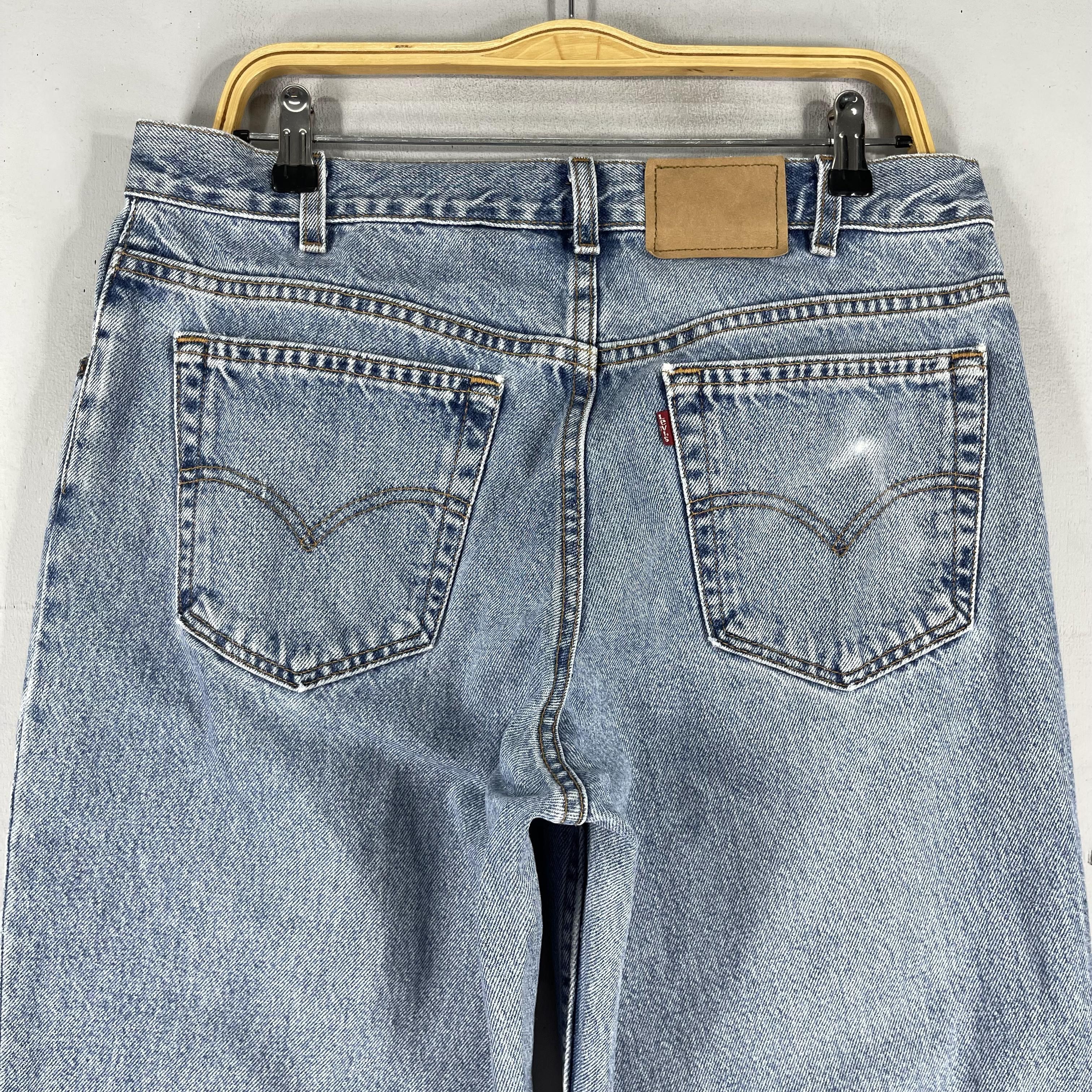 Levi's × Vintage W34 L29 Vintage Distressed Levis 550 Mid Rise Husky Jeans Size 34" / US 12 / IT 48 - 6 Thumbnail
