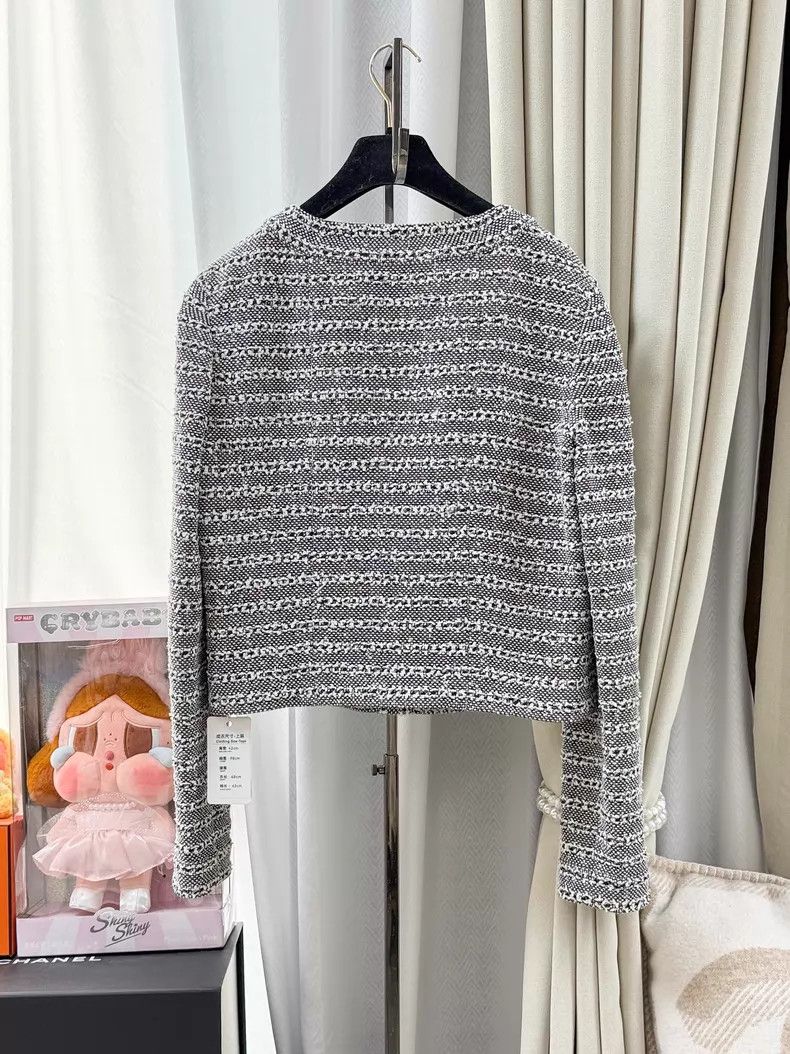 Chanel Chanel 24P black and white color block striped tweed knitt Size S / US 4 / IT 40 - 3 Thumbnail