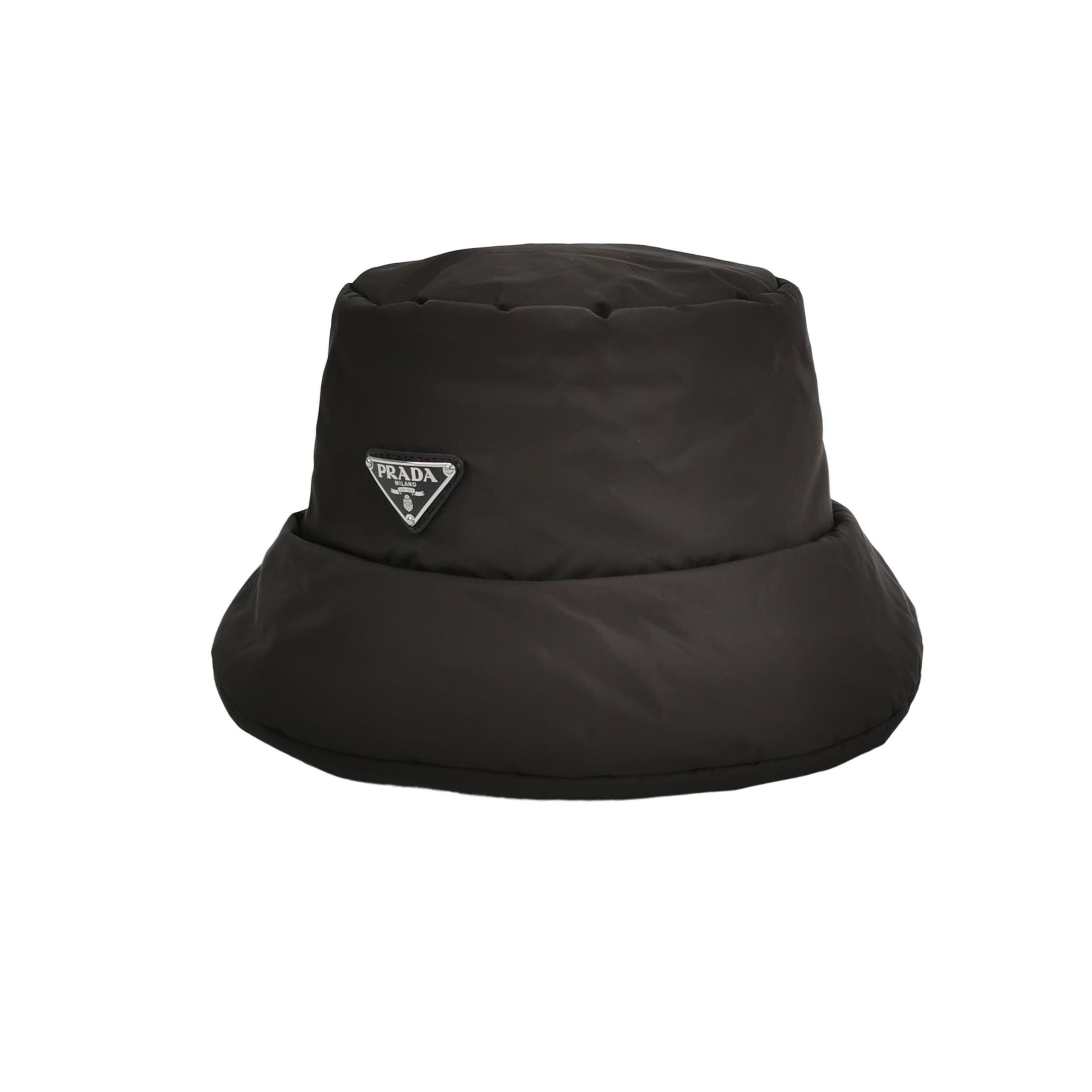 Prada Prada Re-Nylon Triangle Logo Bucket Hat Size S Size ONE SIZE - 1 Thumbnail