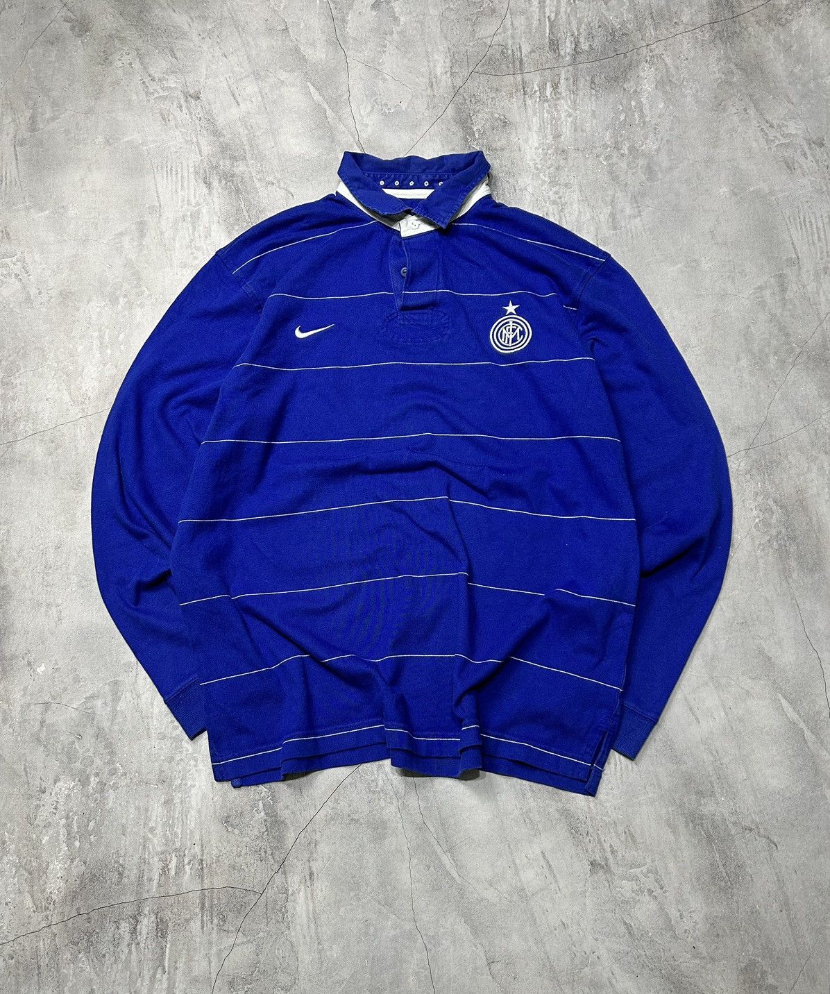 Nike × Nike ACG Vintage Nike Inter Rerby Longsleeve Streetwear Size US XL / EU 56 / 4 - 1 Thumbnail