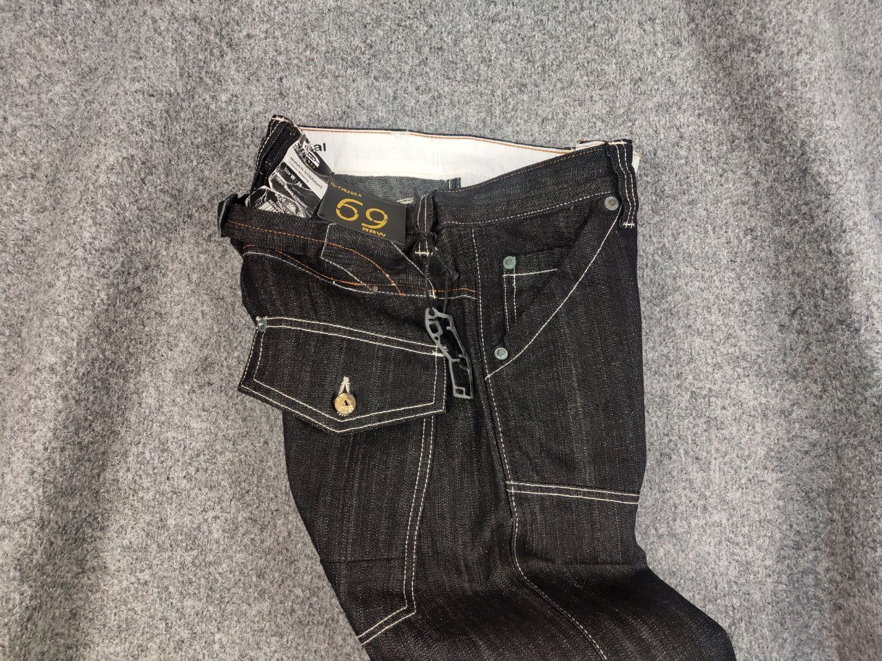 G-Star Vintage 90's G star Raw 96 Colin Dark Denim Ruger Jeans Size US 28 / EU 44 - 13 Thumbnail